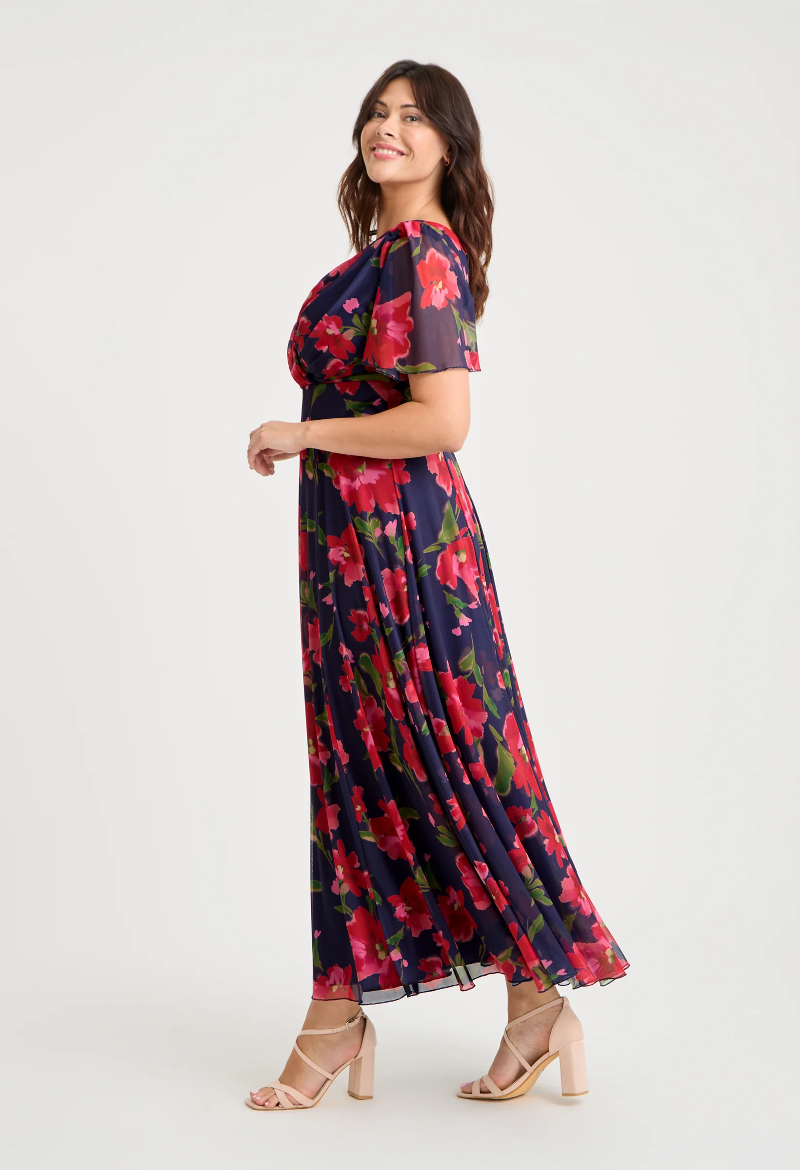 Isabelle Curve+ Angel Sleeve Maxi Dress - Image 3