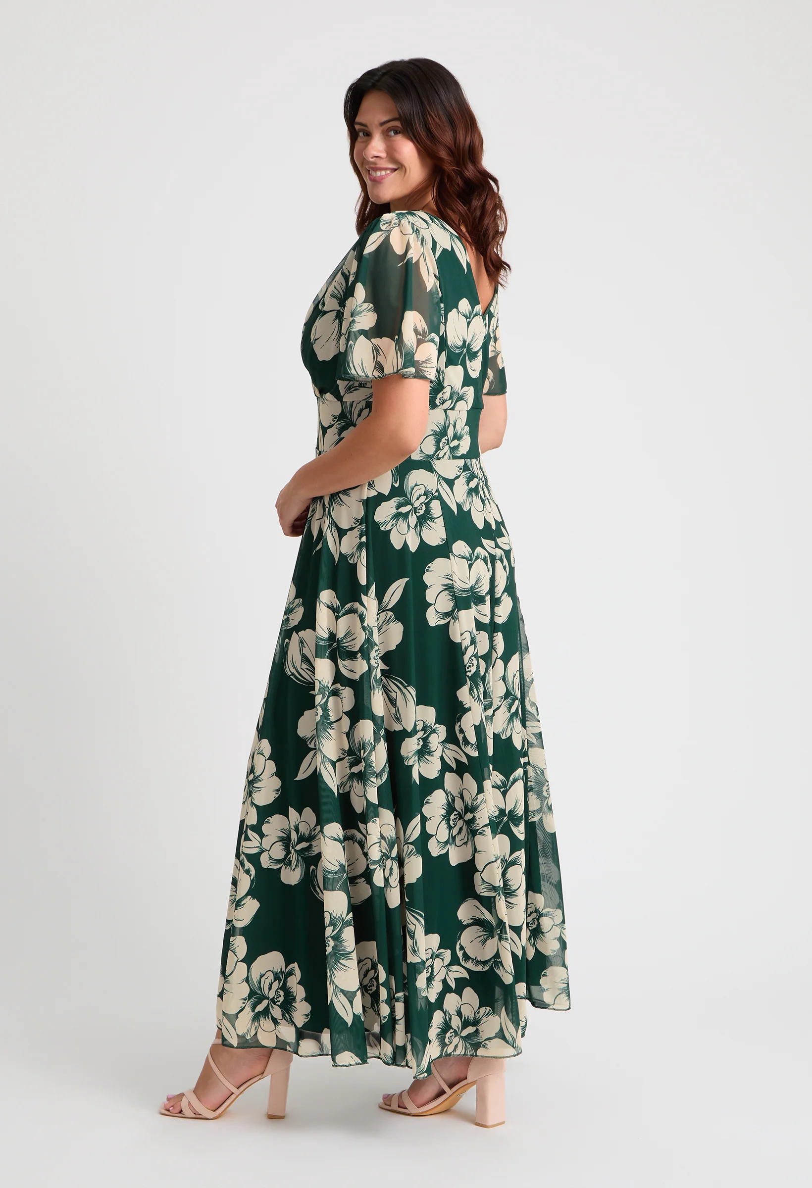 Isabelle Curve+ Float Sleeve Maxi Dress - Image 2