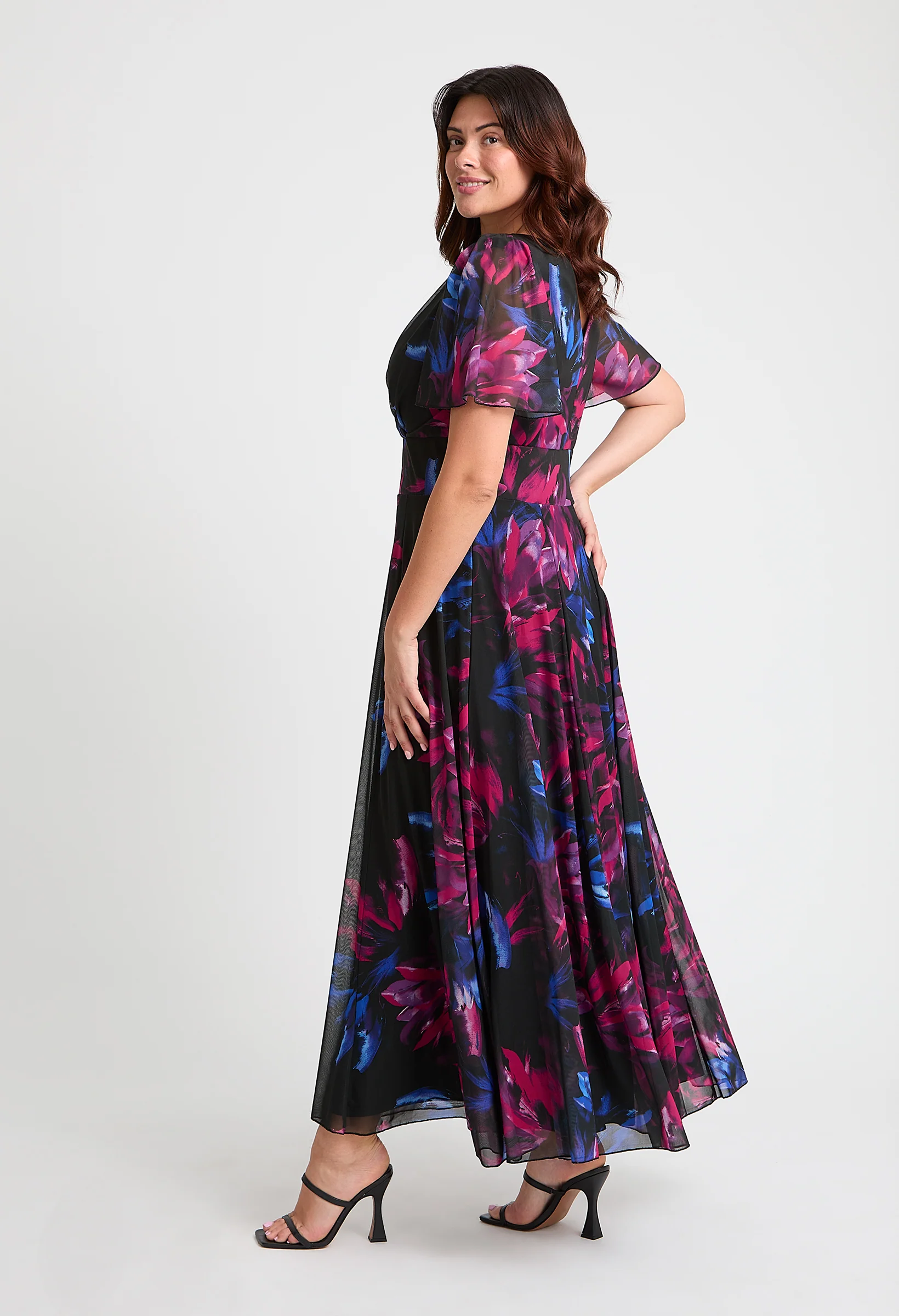 Isabelle Curve+ Float Sleeve Maxi Dress - Image 2