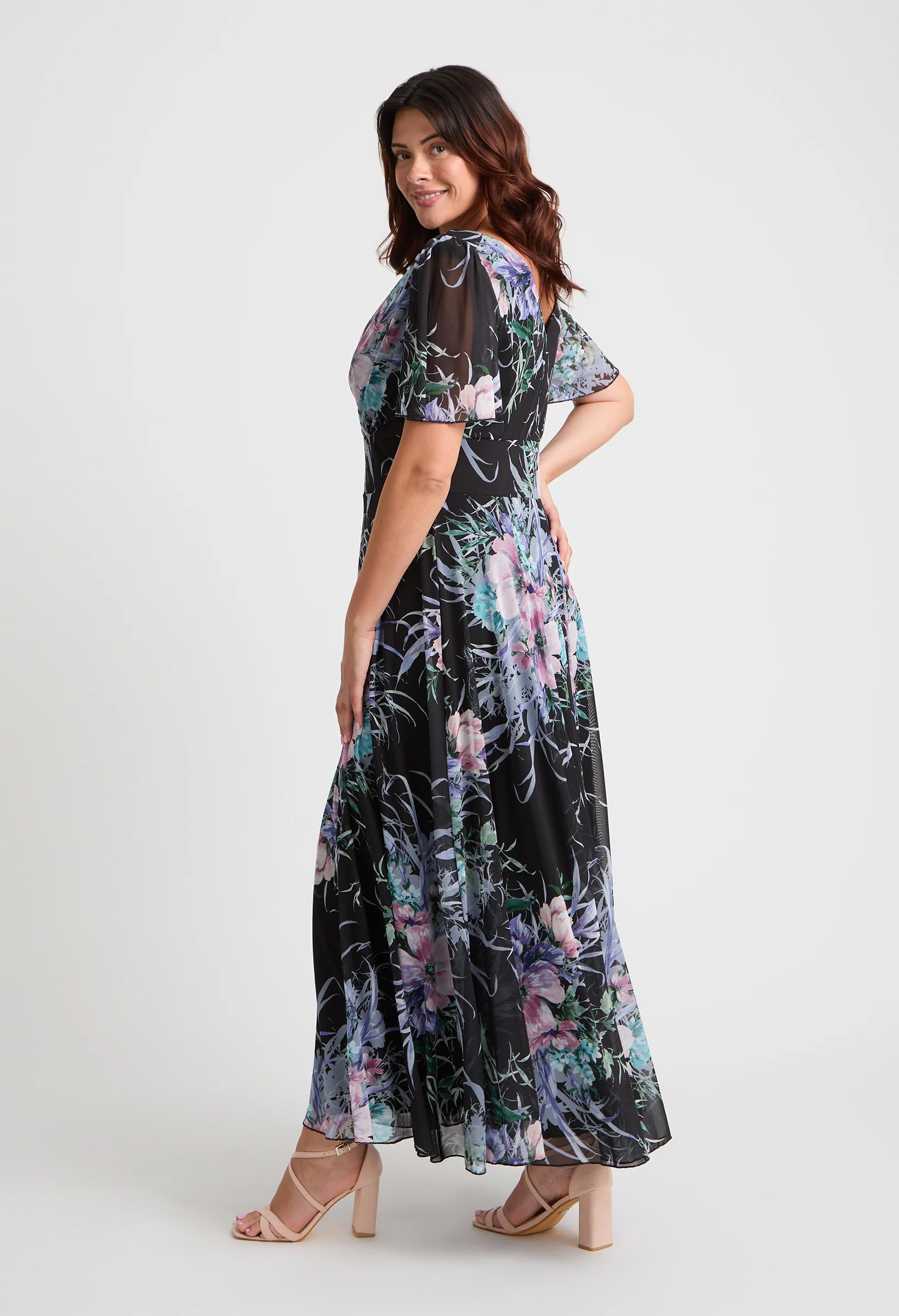 Isabelle Curve+ Float Sleeve Maxi Dress - Image 2