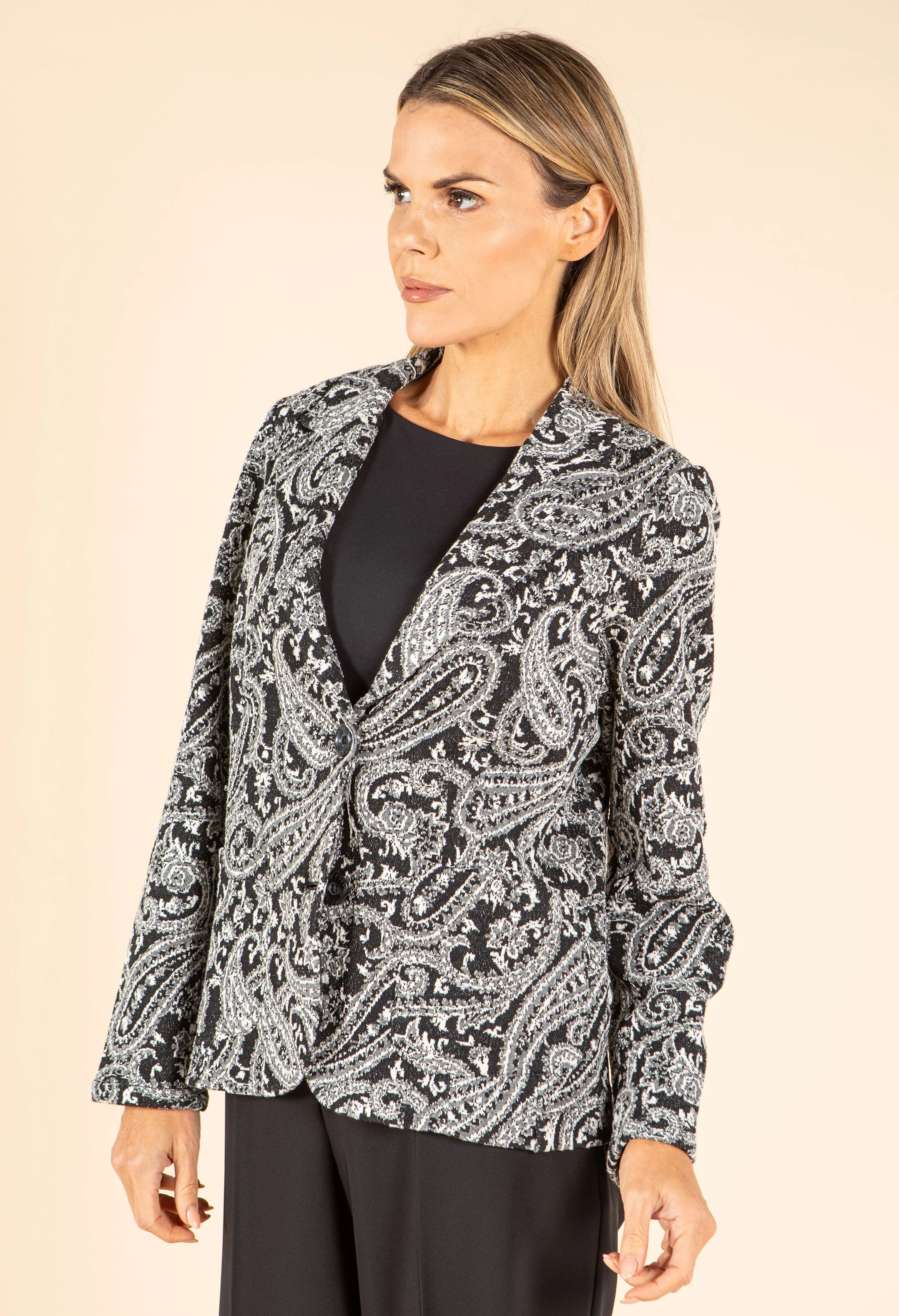 Jenny Paisley Jacquard Blazer - Image 2