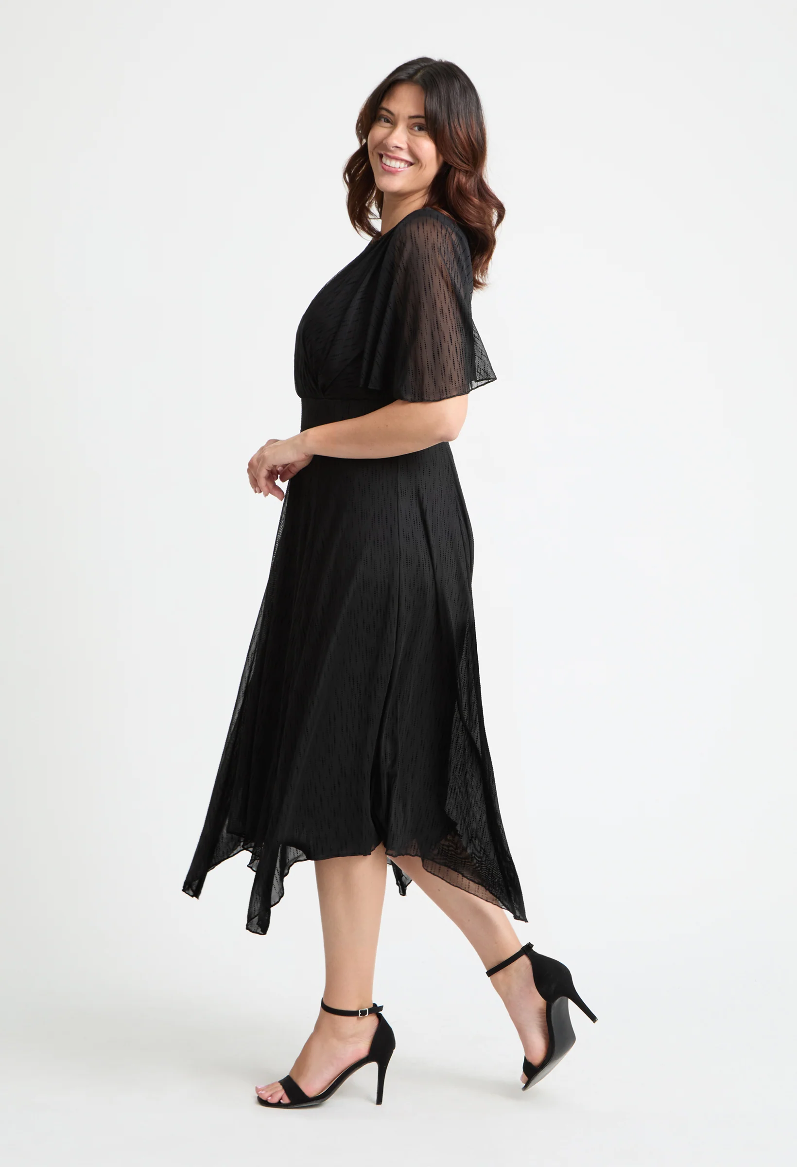 Julie Flock Hanky Hem Curve+ Dress - Image 2