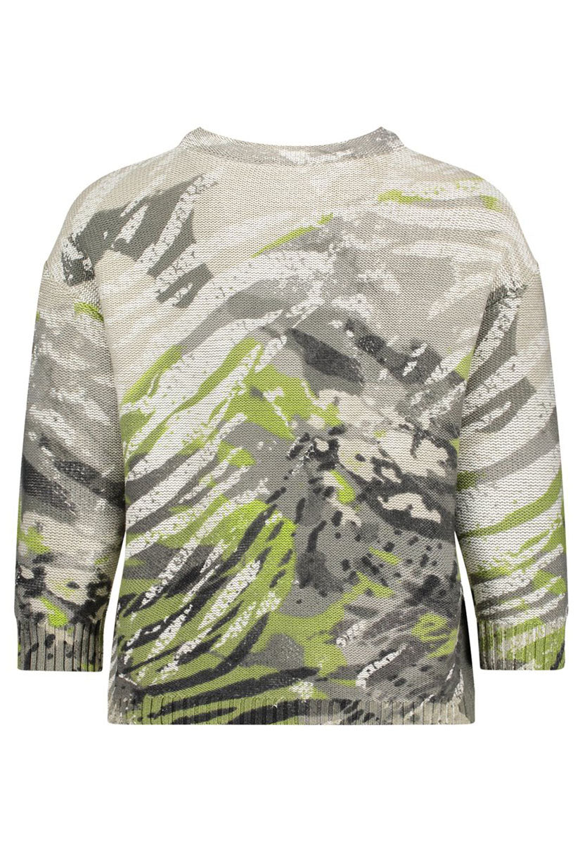 Jungle Print Embellished Jumper - Image 2