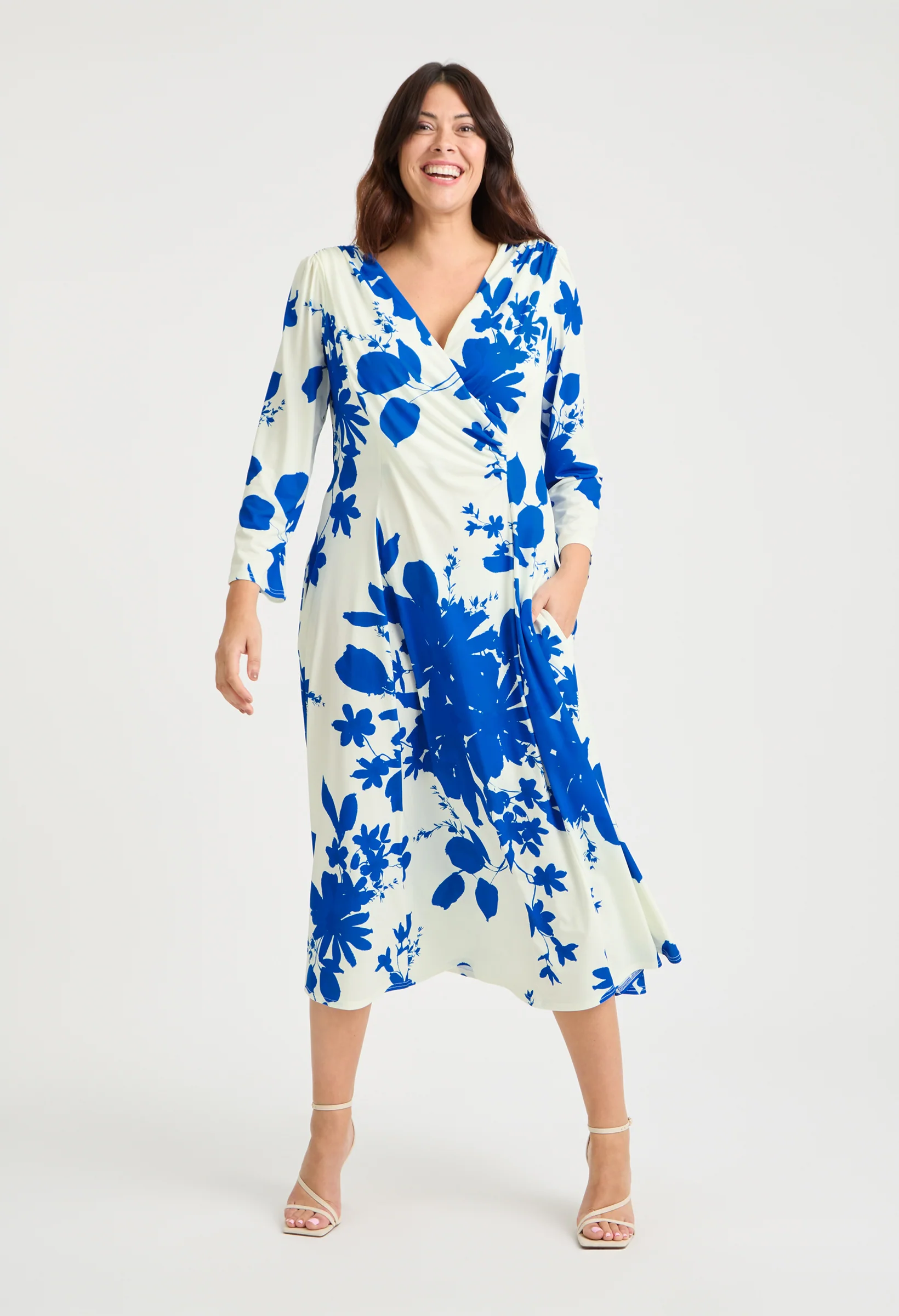 Katie Wrap Midi Curve+ Dress - Image 2