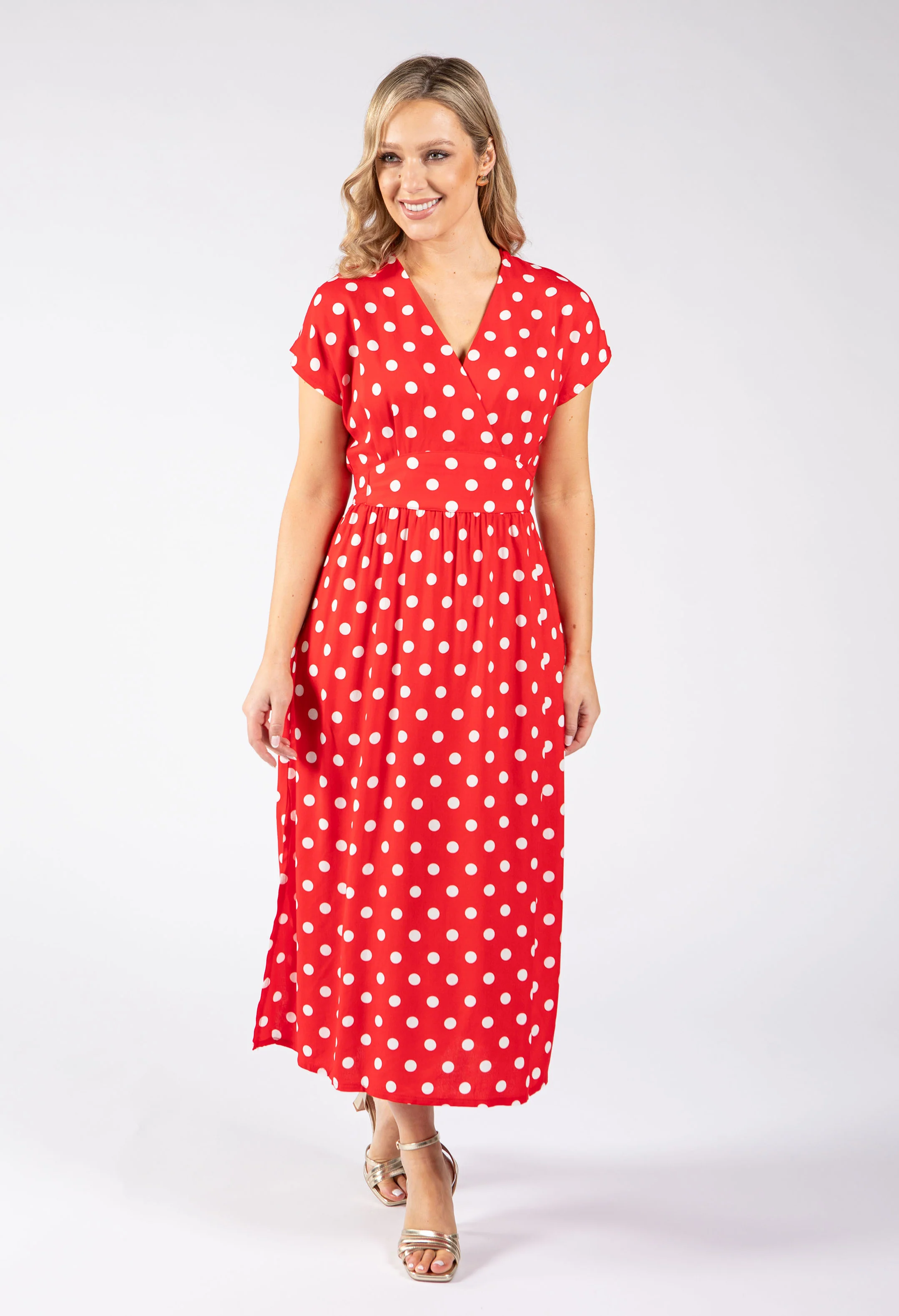 Kiki Polka Dot Midi Dress - Image 2