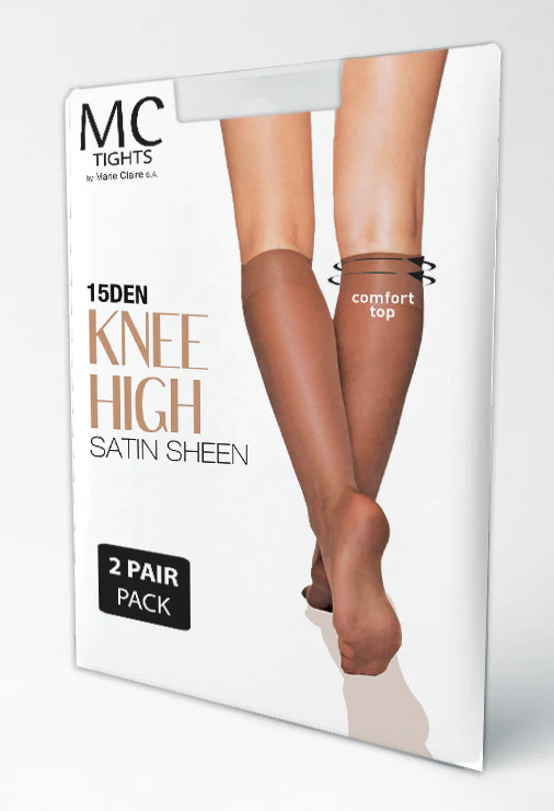 Knee High Satin Sheen Socks - Image 2