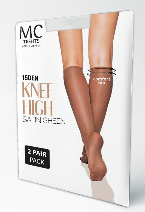Knee High Satin Sheen Socks - Image 4