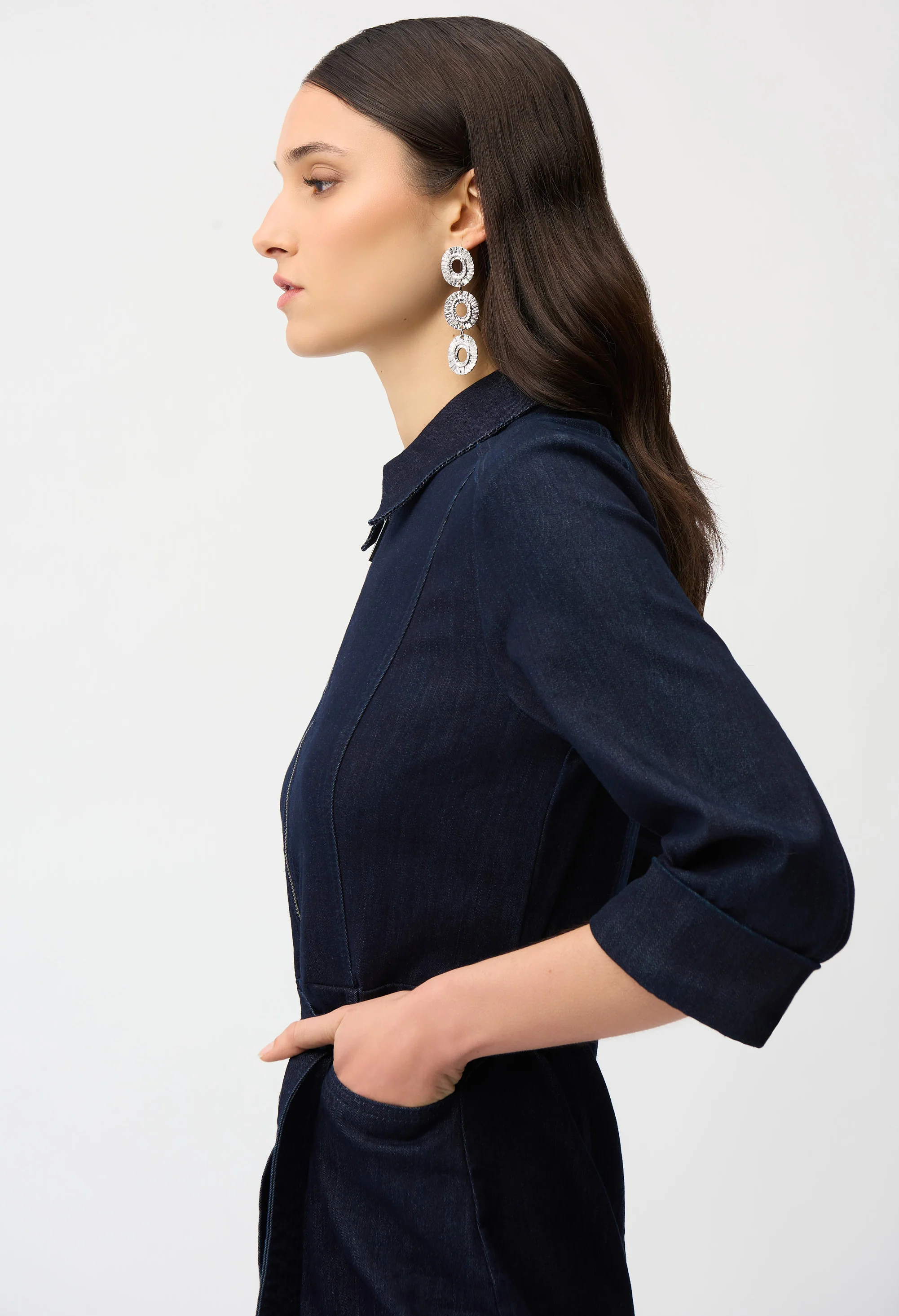 Knee-length Shirt Dress - Image 3