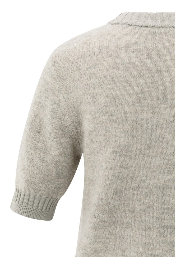 Knitted short sleeve sweater - Image 3
