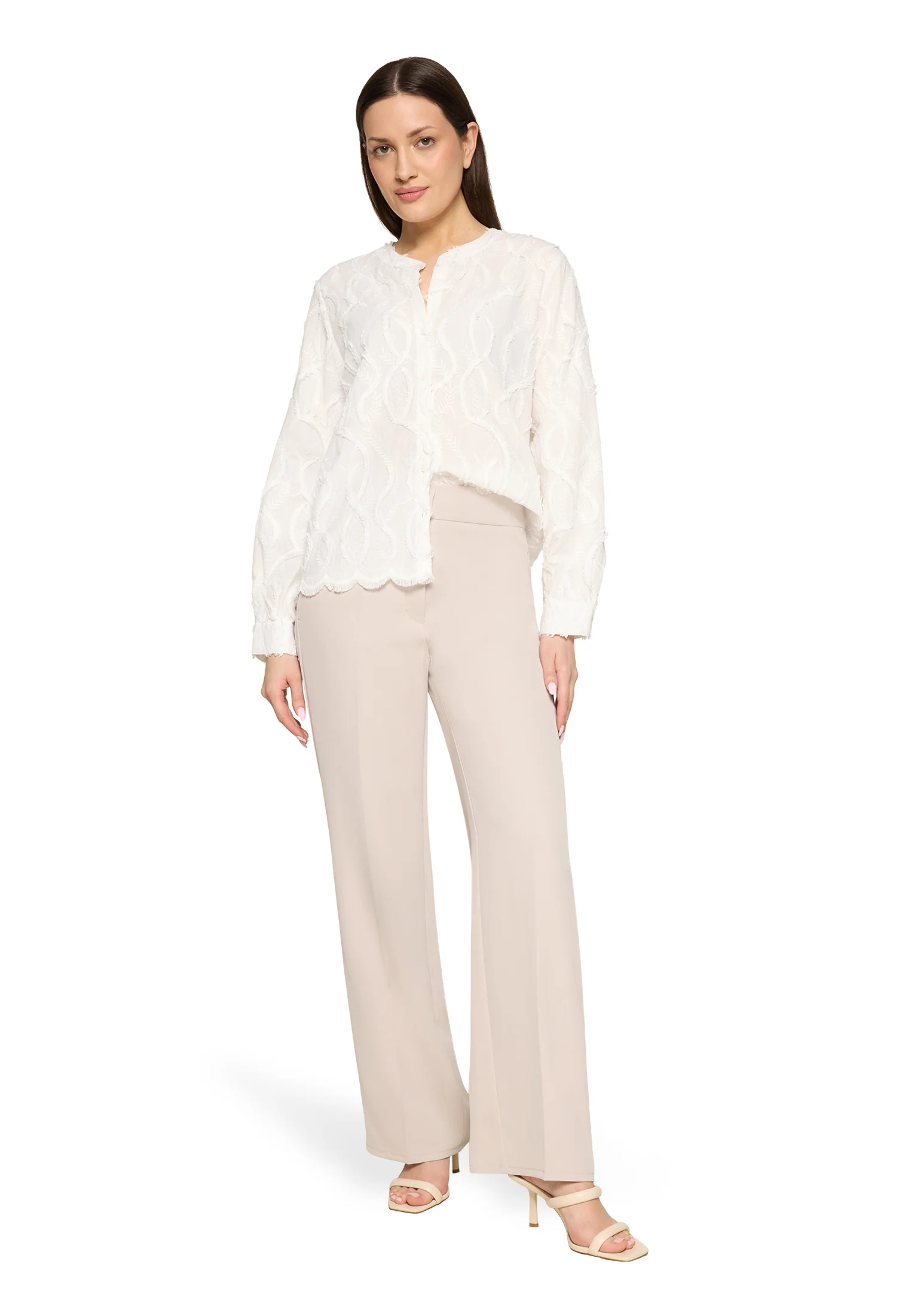 Lace blouse with decorative hem - Image 5