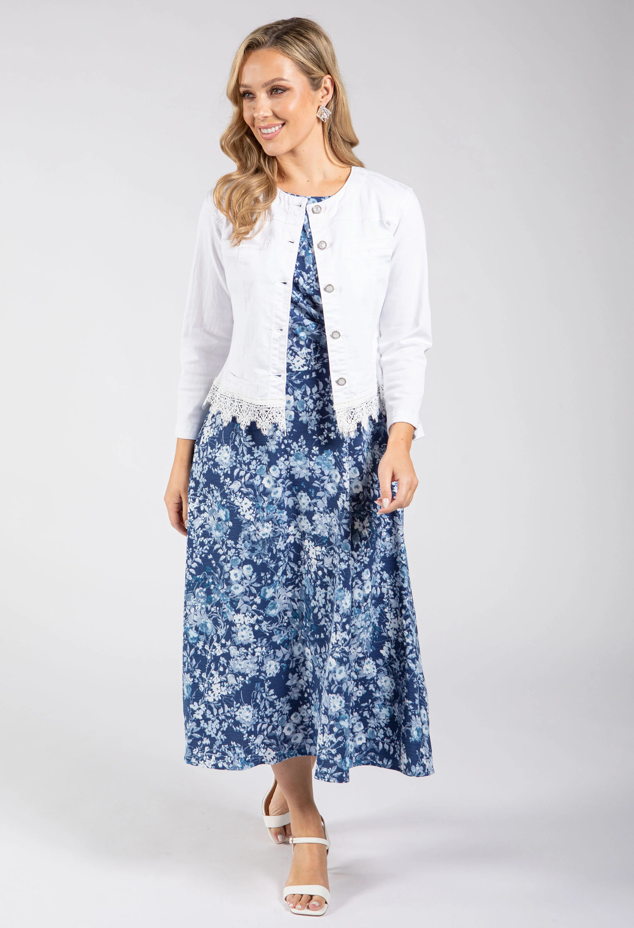 Lace Detail Denim Jacket - Image 4