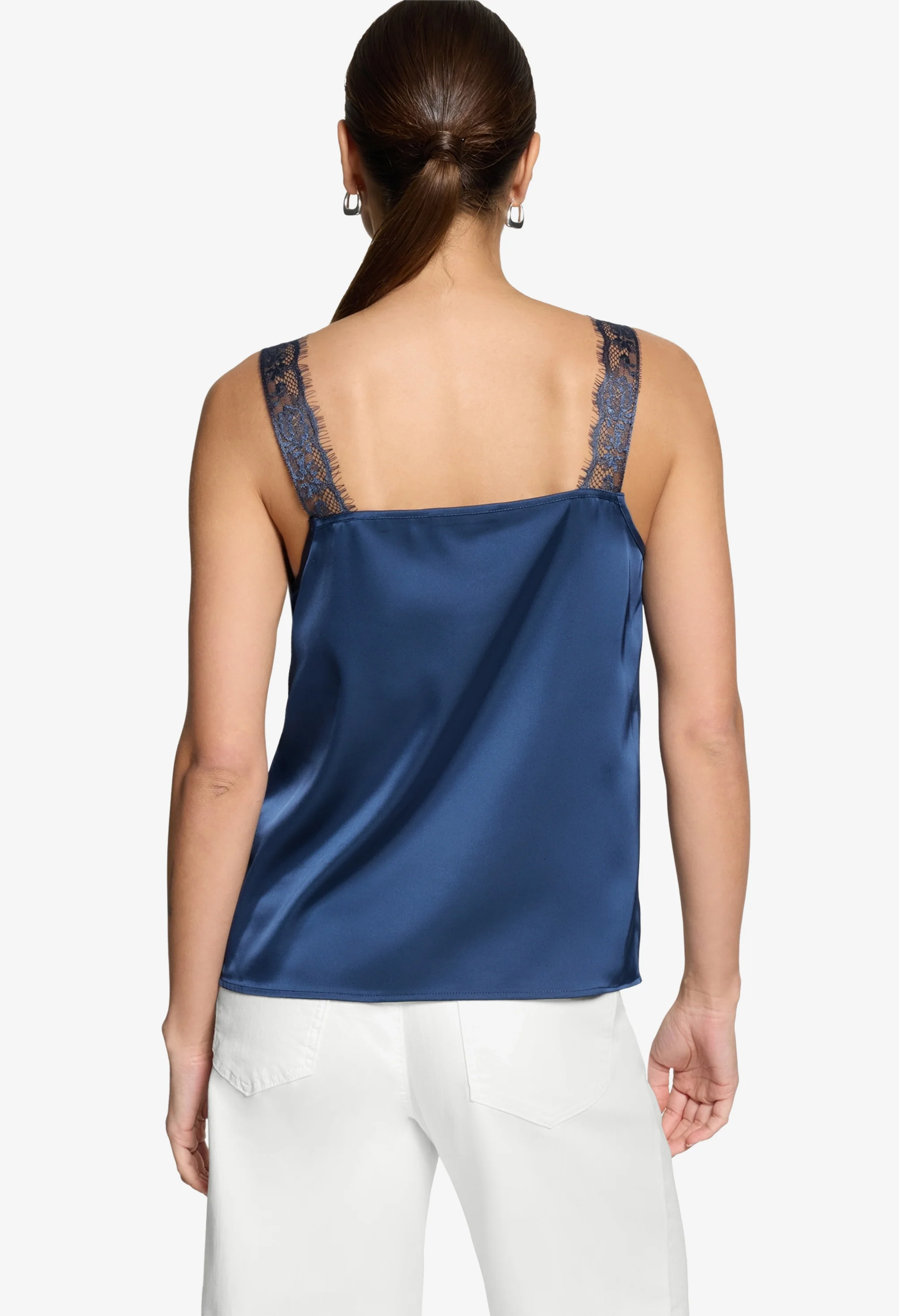 Lace Detail Satin Cami - Image 2