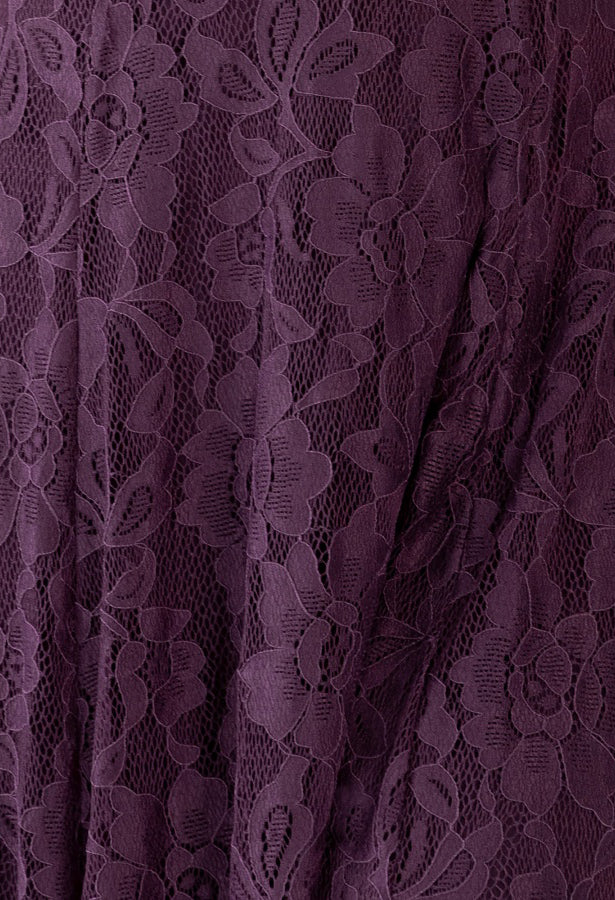 Lace V-Neck Angel Sleeve Maxi Dress - Image 6