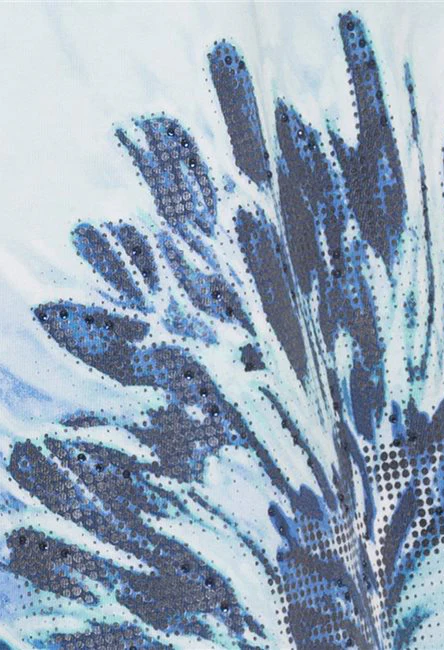 Large Flower Print Front Top - Image 2