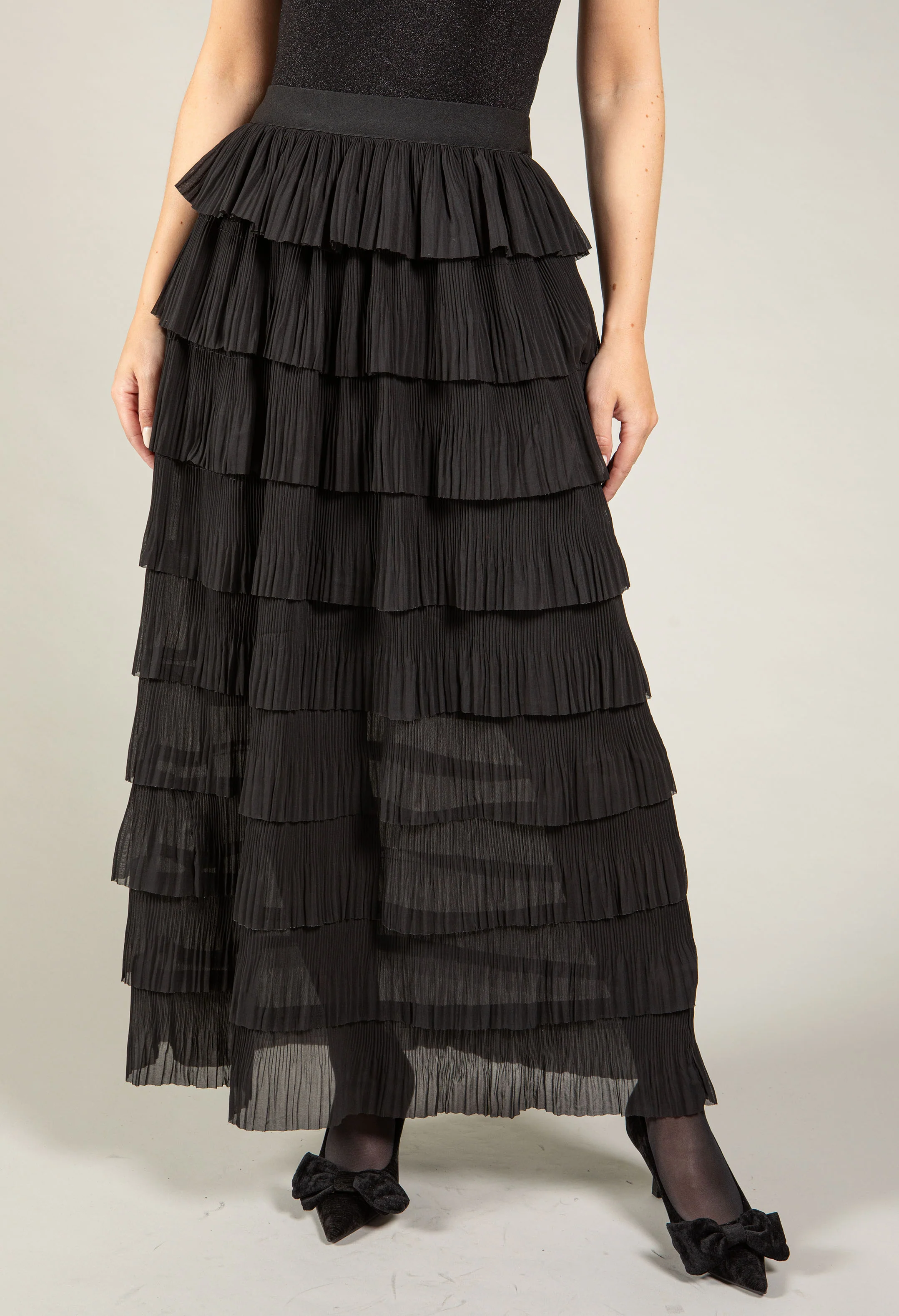 Layered Look Midi Skirt - Image 2