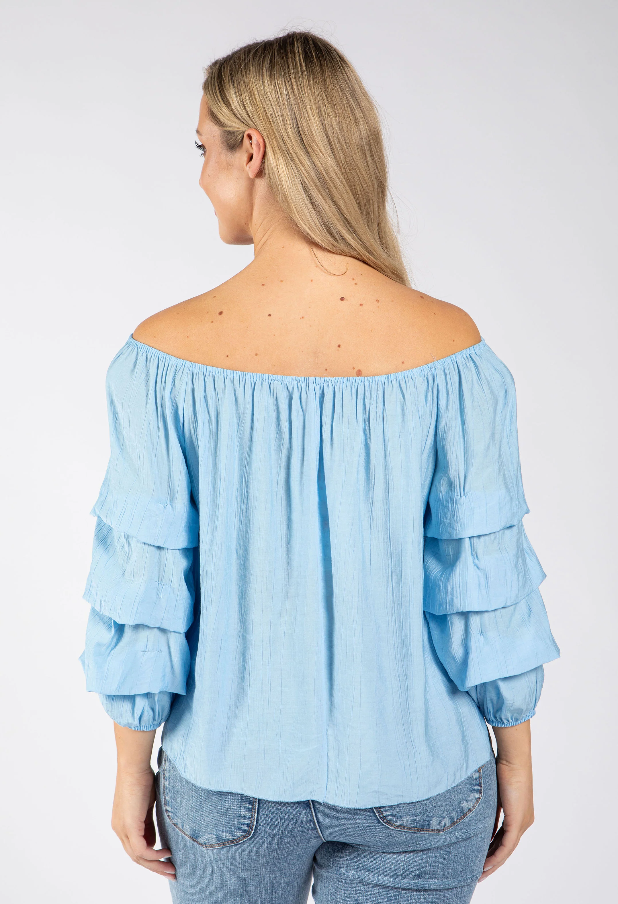 Layered Ruffle Sleeve Blouse - Image 10