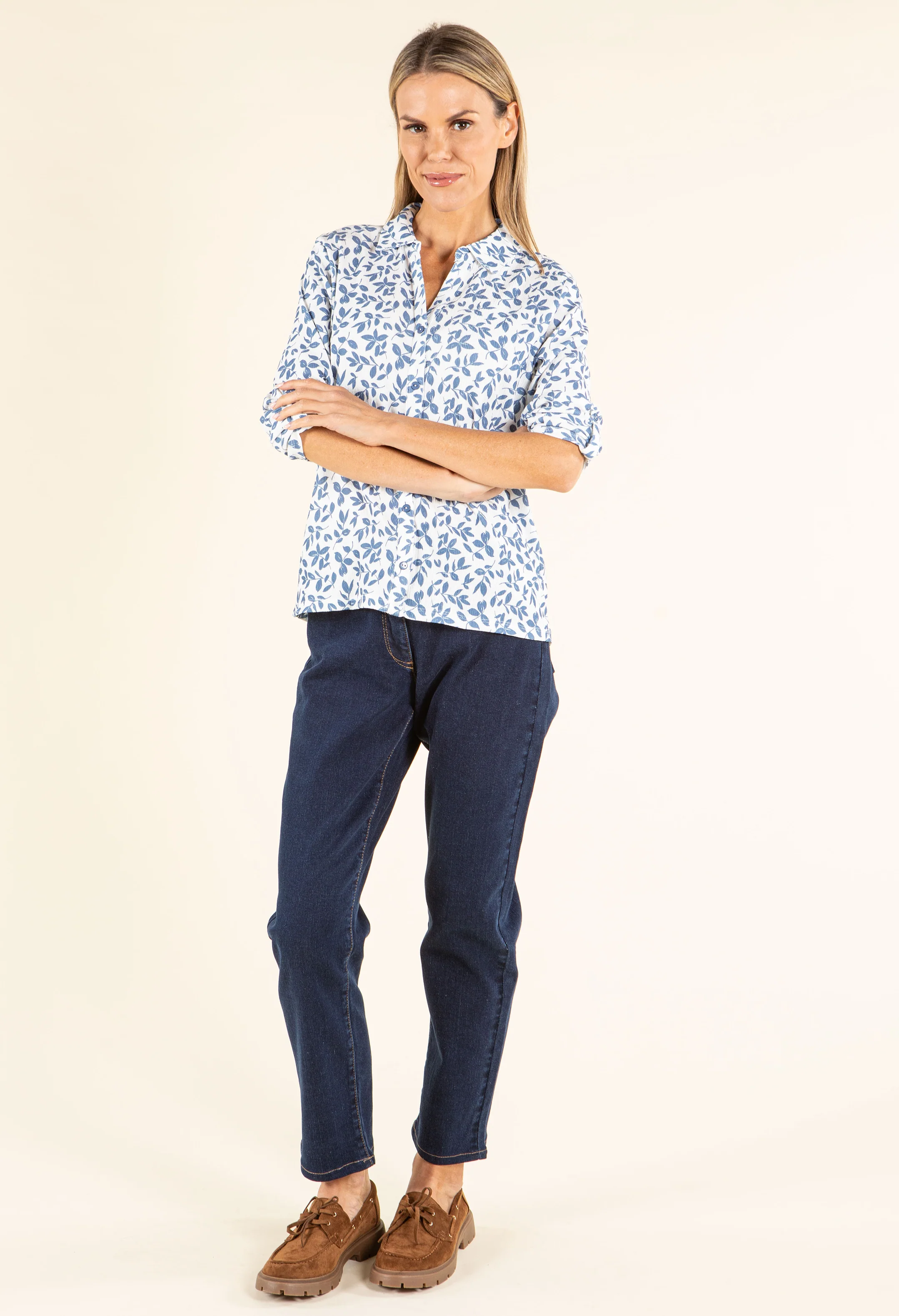 Leaf Print Blouse