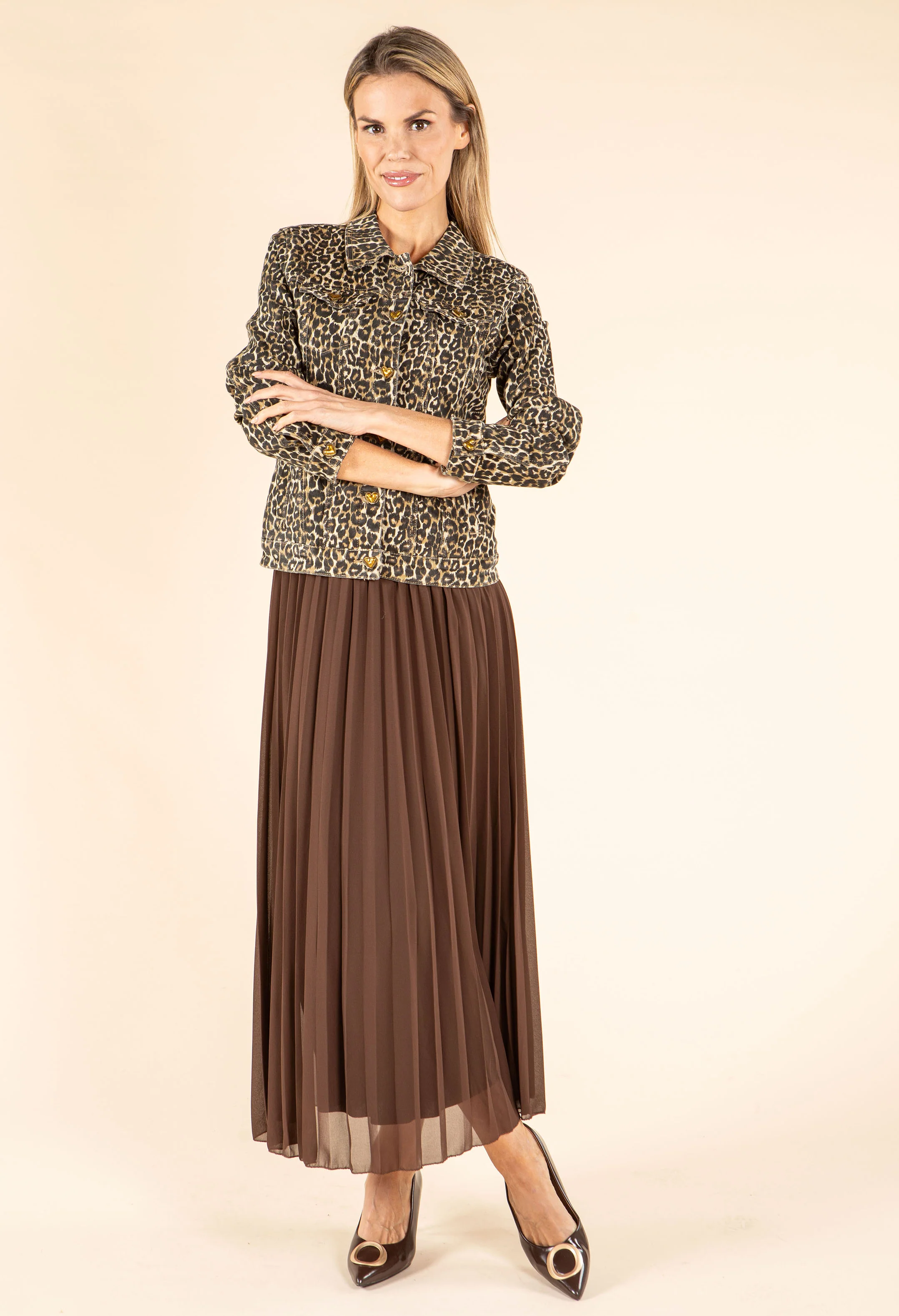 Leopard Denim Jacket - Image 4