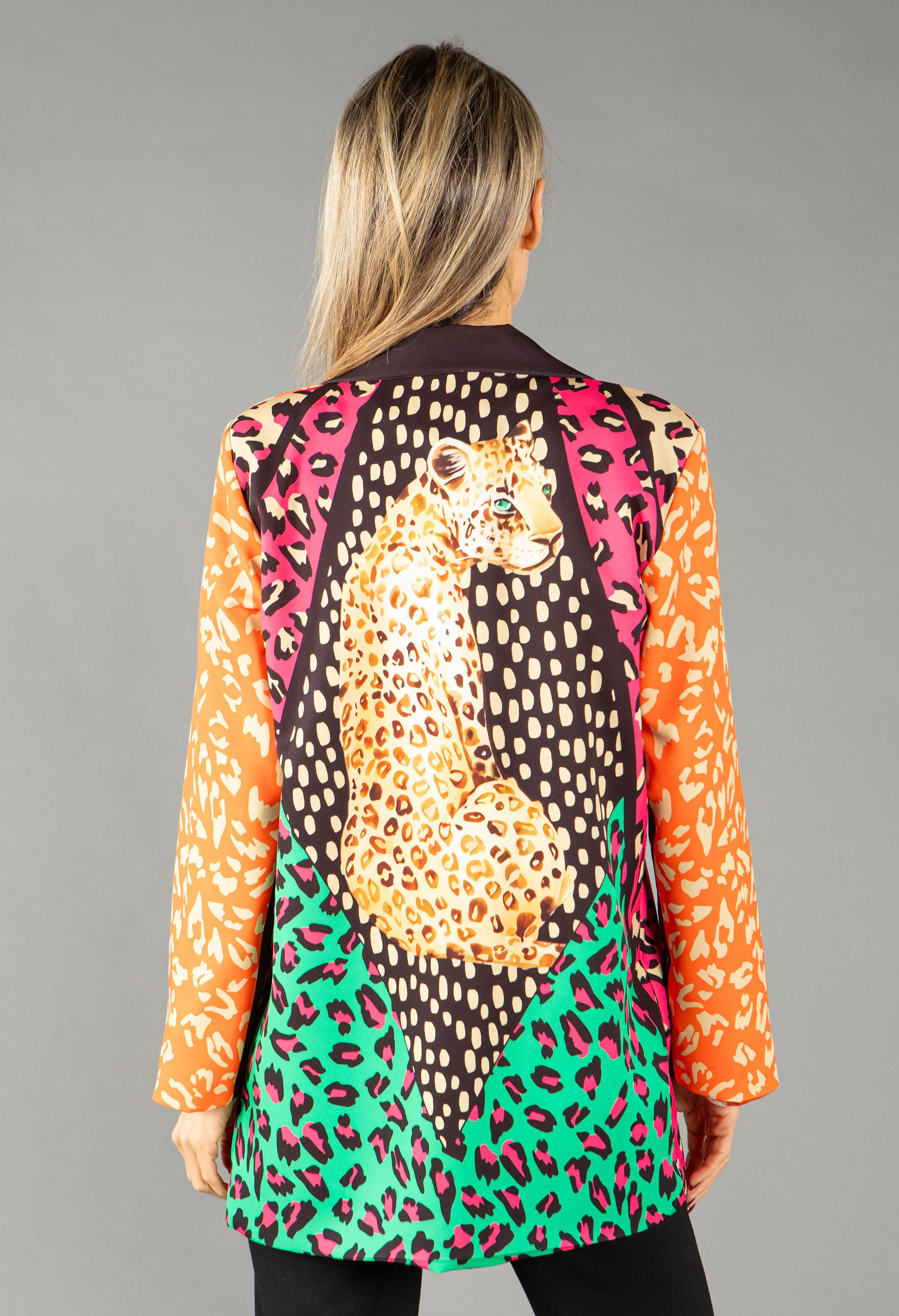 Leopard Print Colour Pop Blazer - Image 3