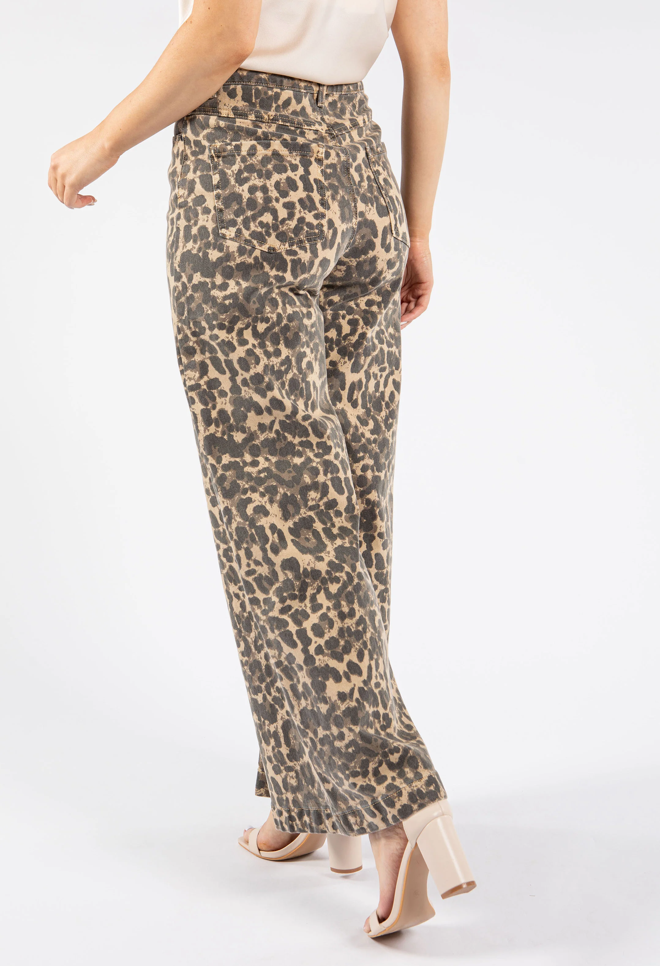 Leopard Print Jeans - Image 3