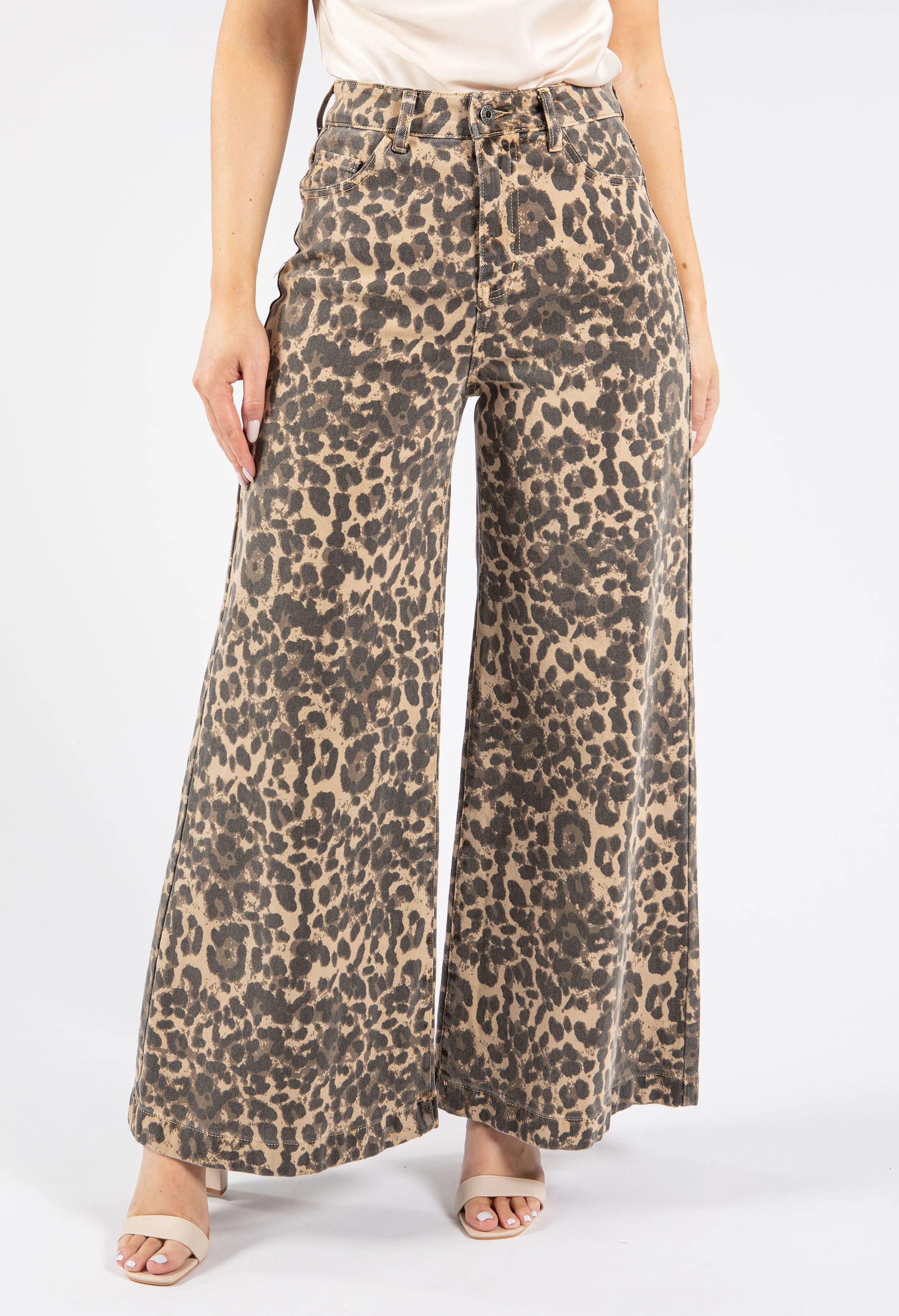 Leopard Print Jeans - Image 4