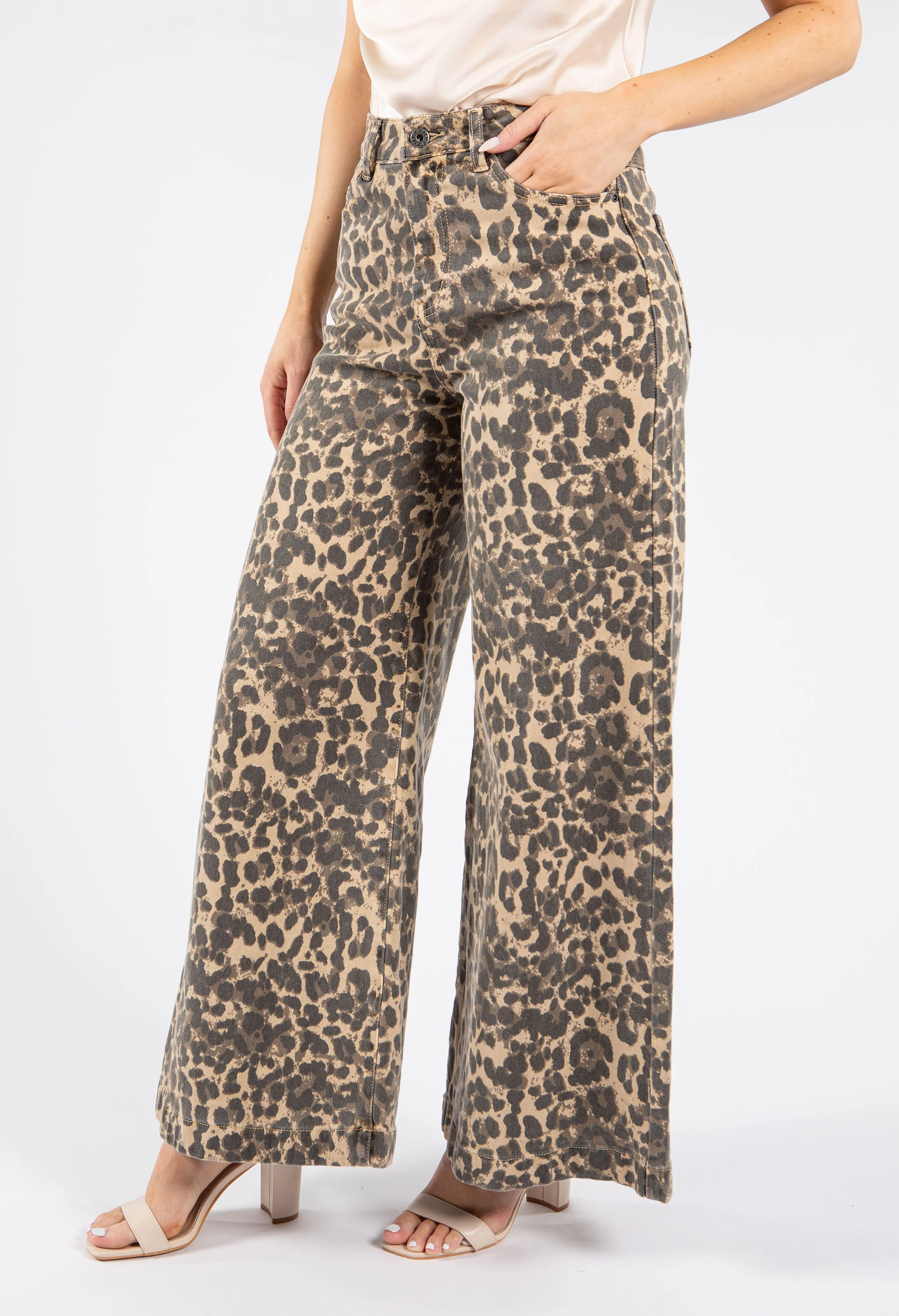 Leopard Print Jeans - Image 5