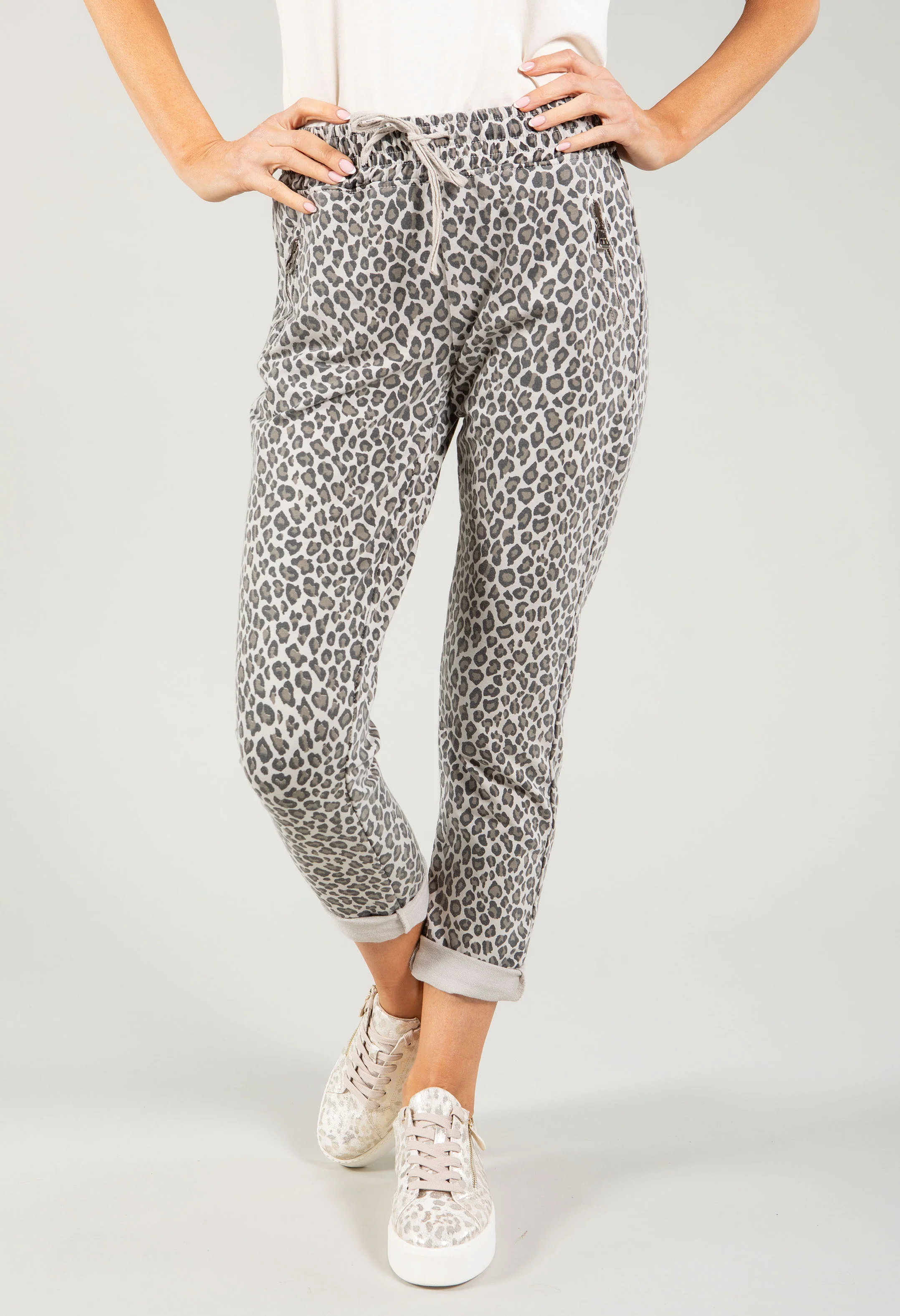 Leopard Print Joggers - Image 3