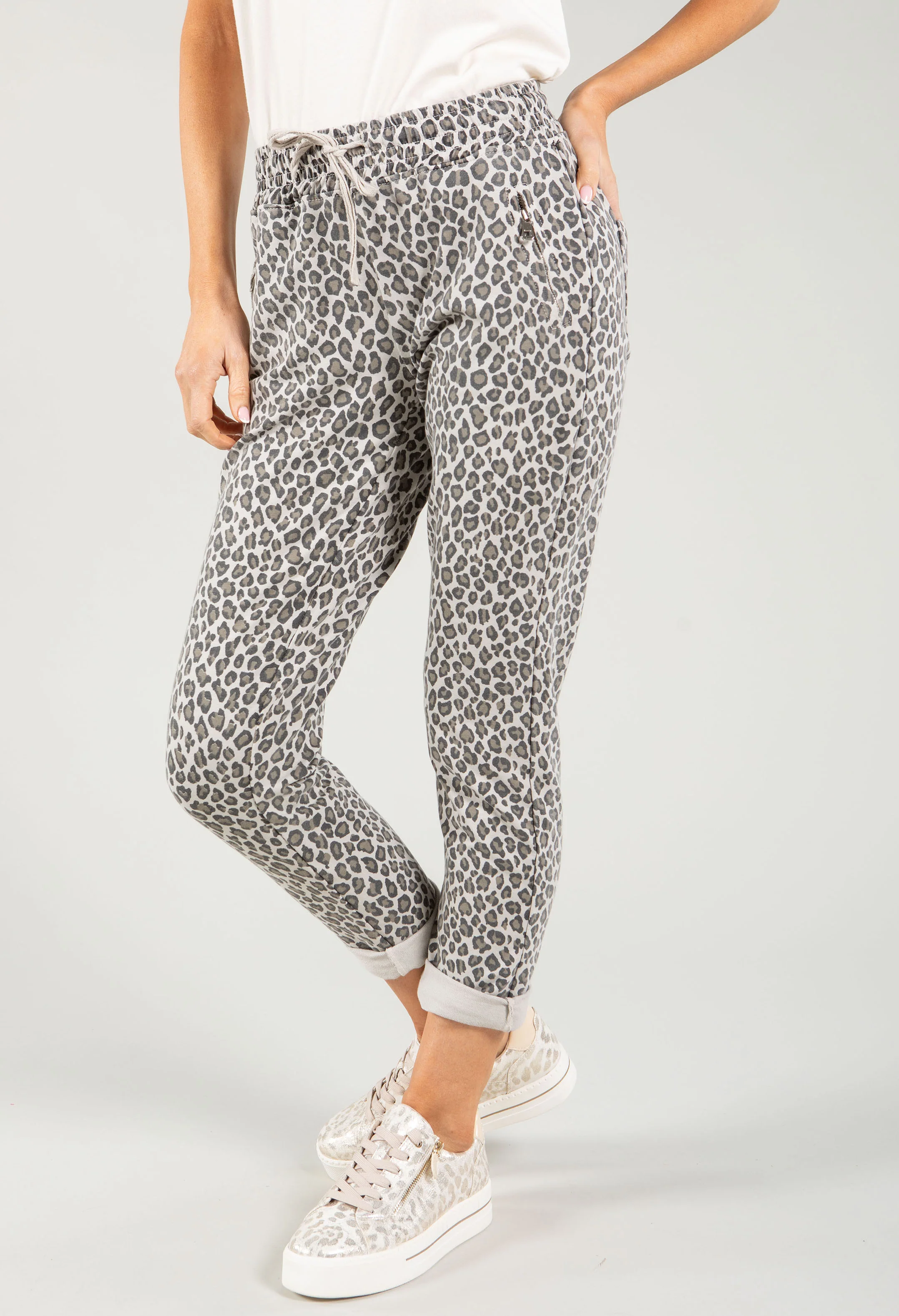Leopard Print Joggers - Image 4