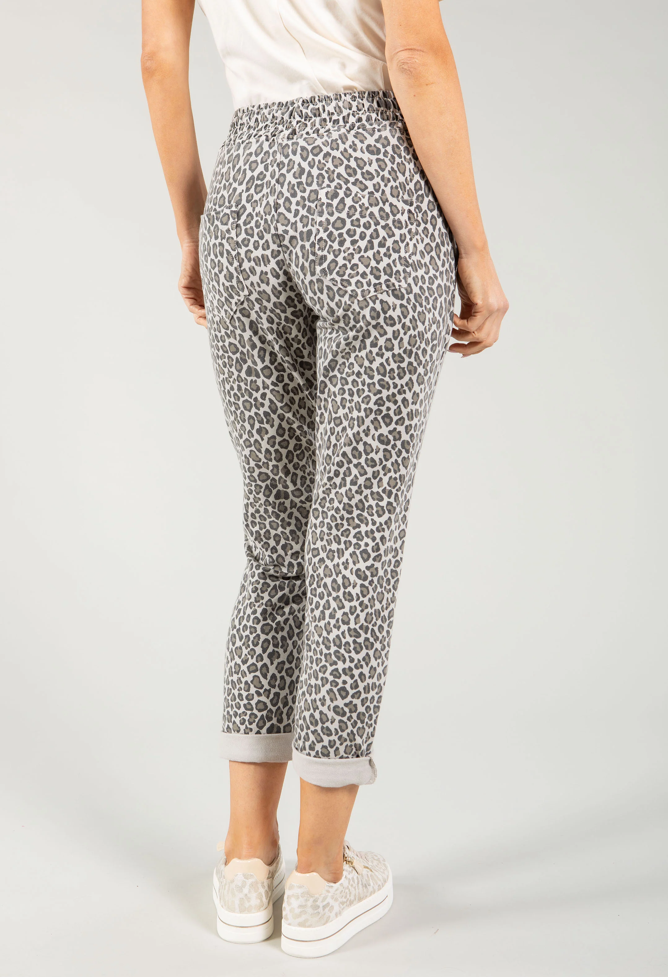 Leopard Print Joggers - Image 5