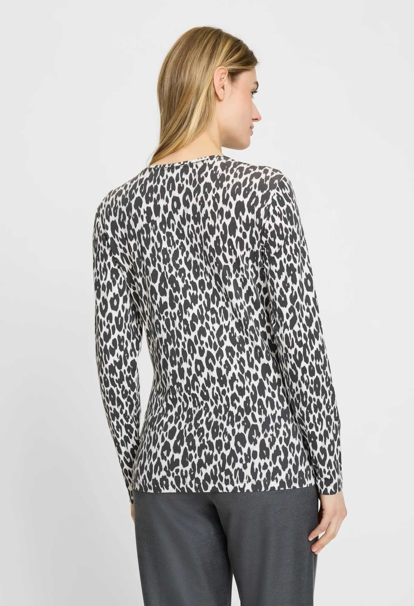 Leopard Print Long Sleeve Top - Image 3