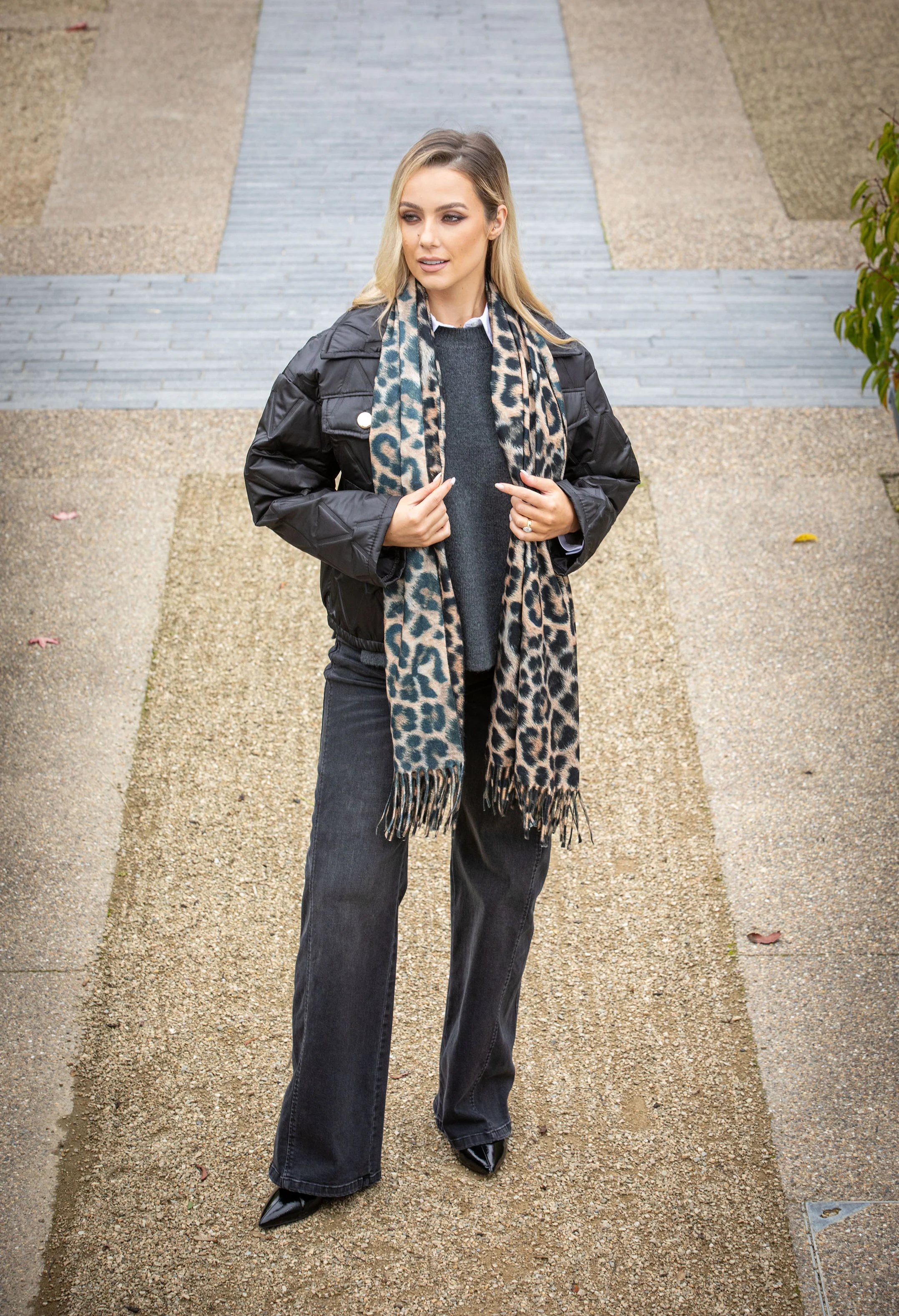Leopard Print Scarf