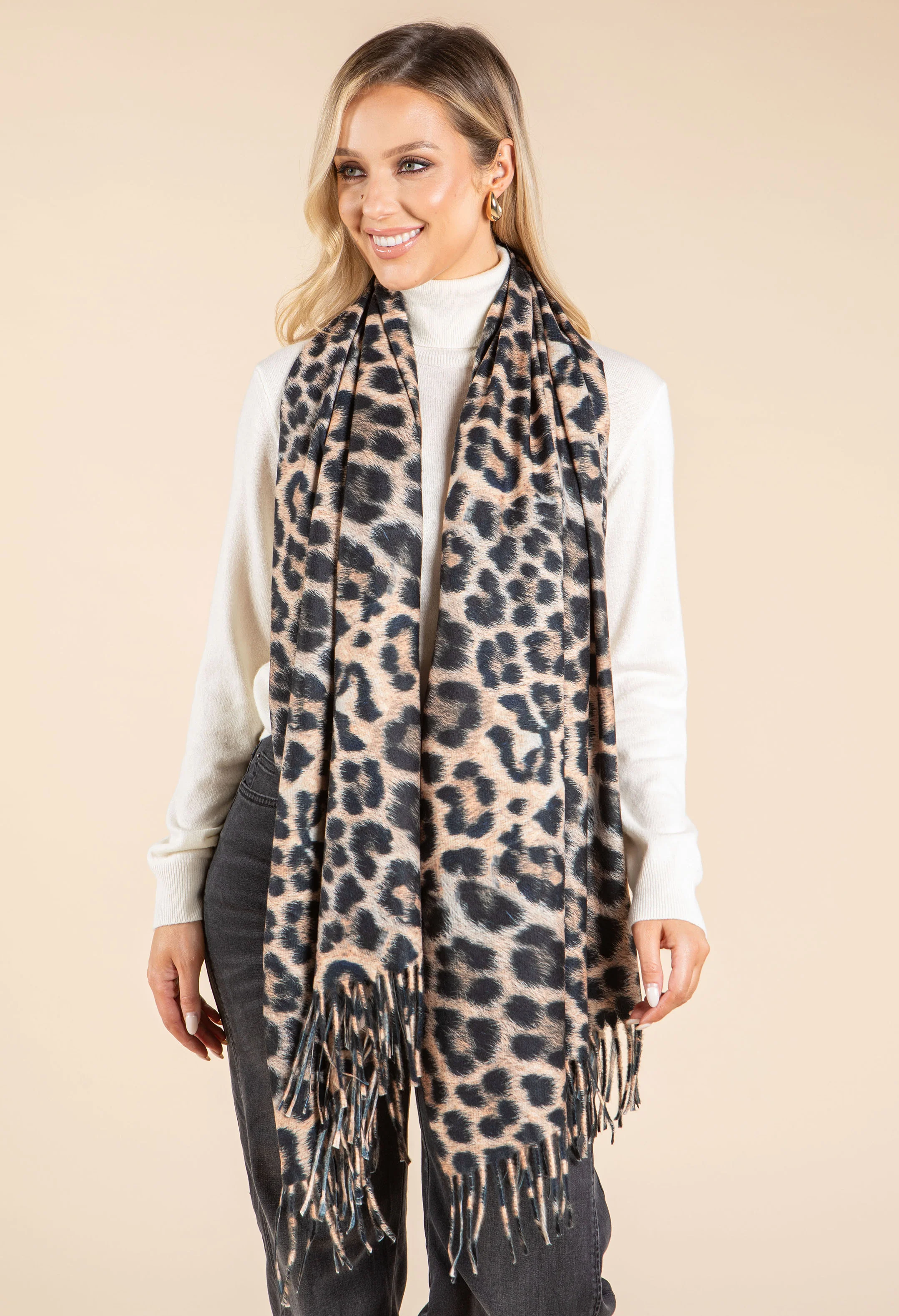 Leopard Print Scarf - Image 2