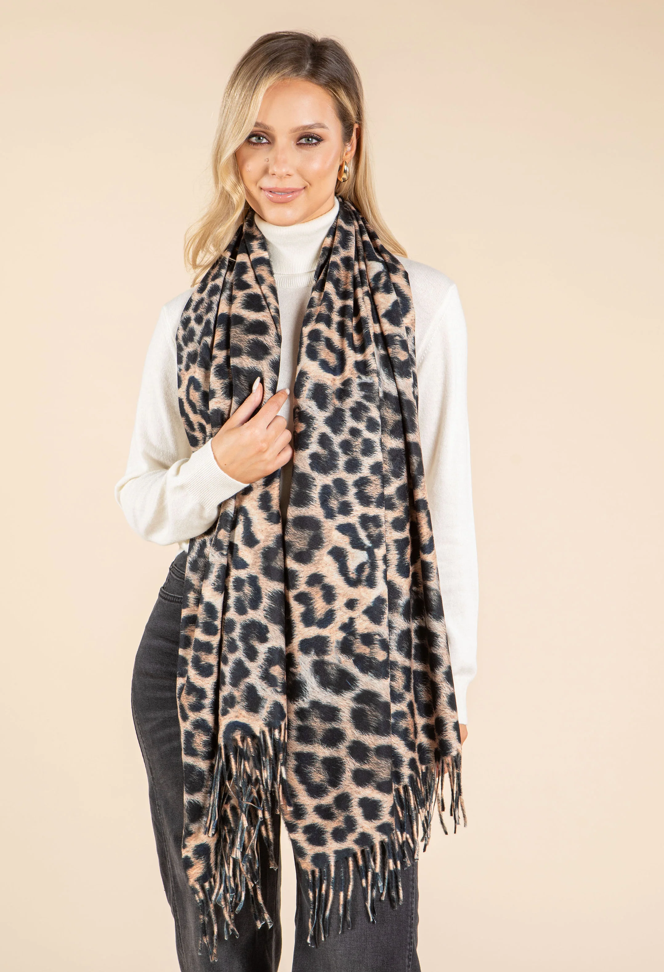 Leopard Print Scarf - Image 3