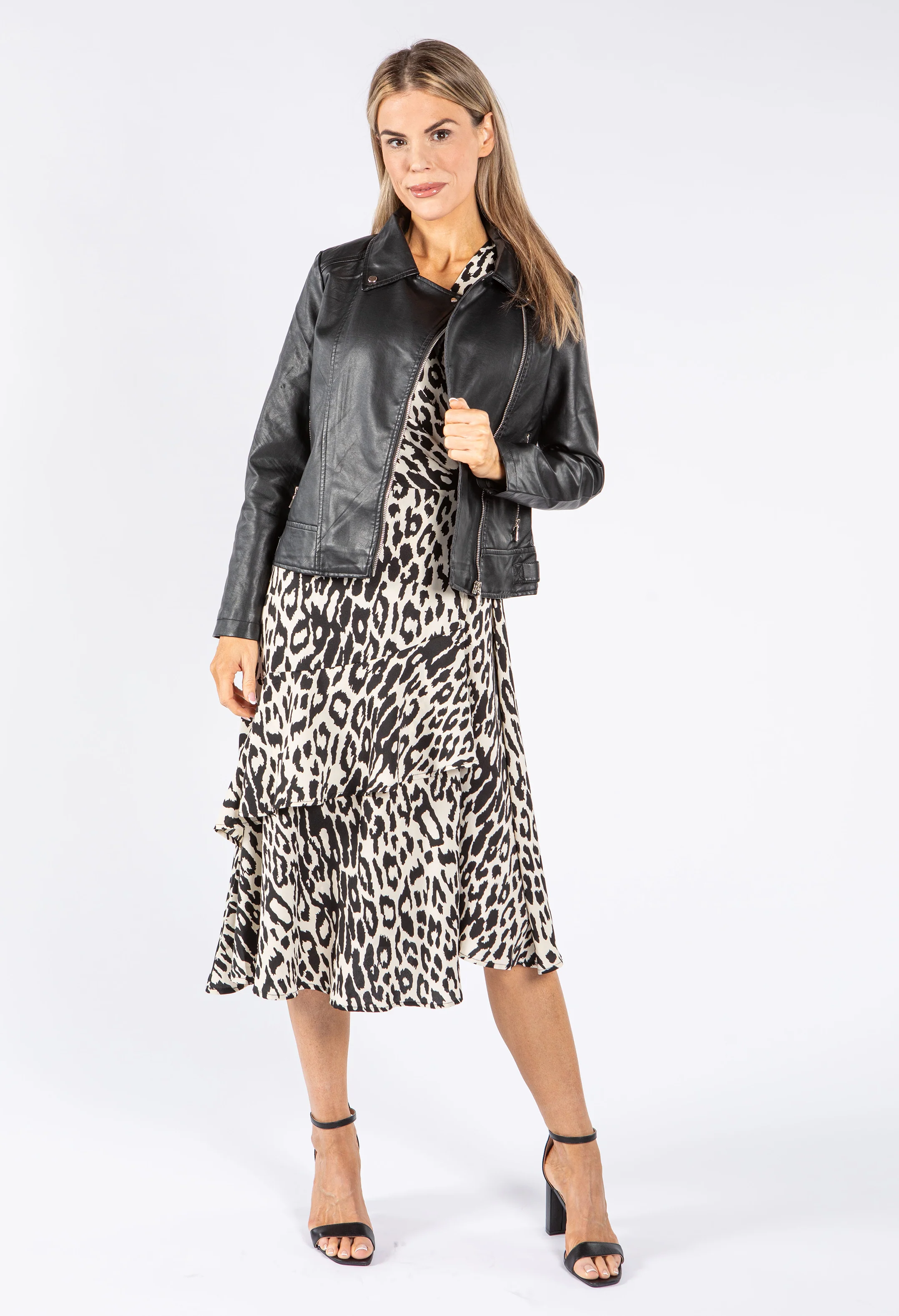 Leopard Wrap Dress - Image 3