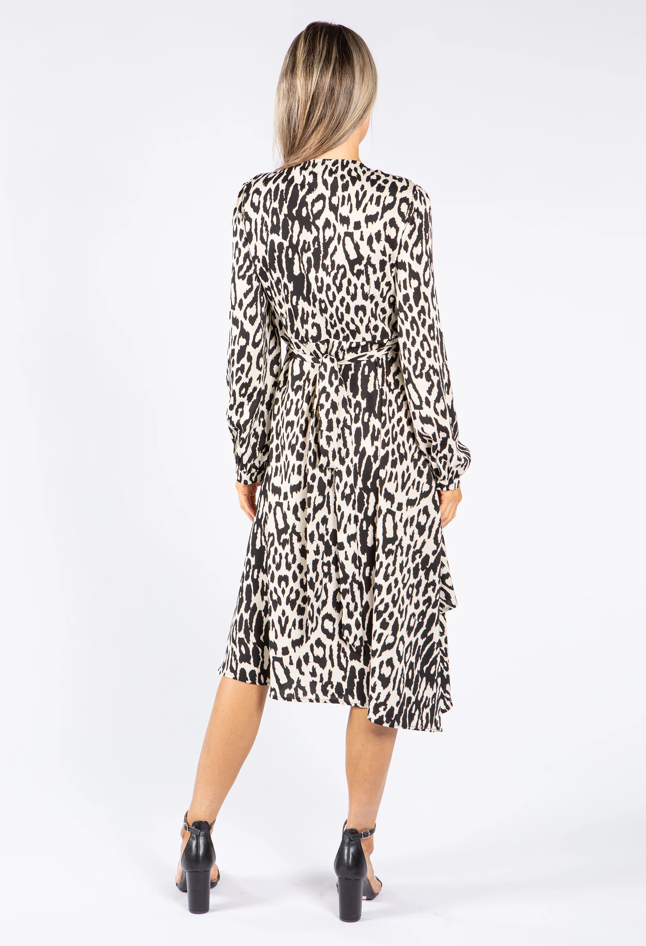 Leopard Wrap Dress - Image 4