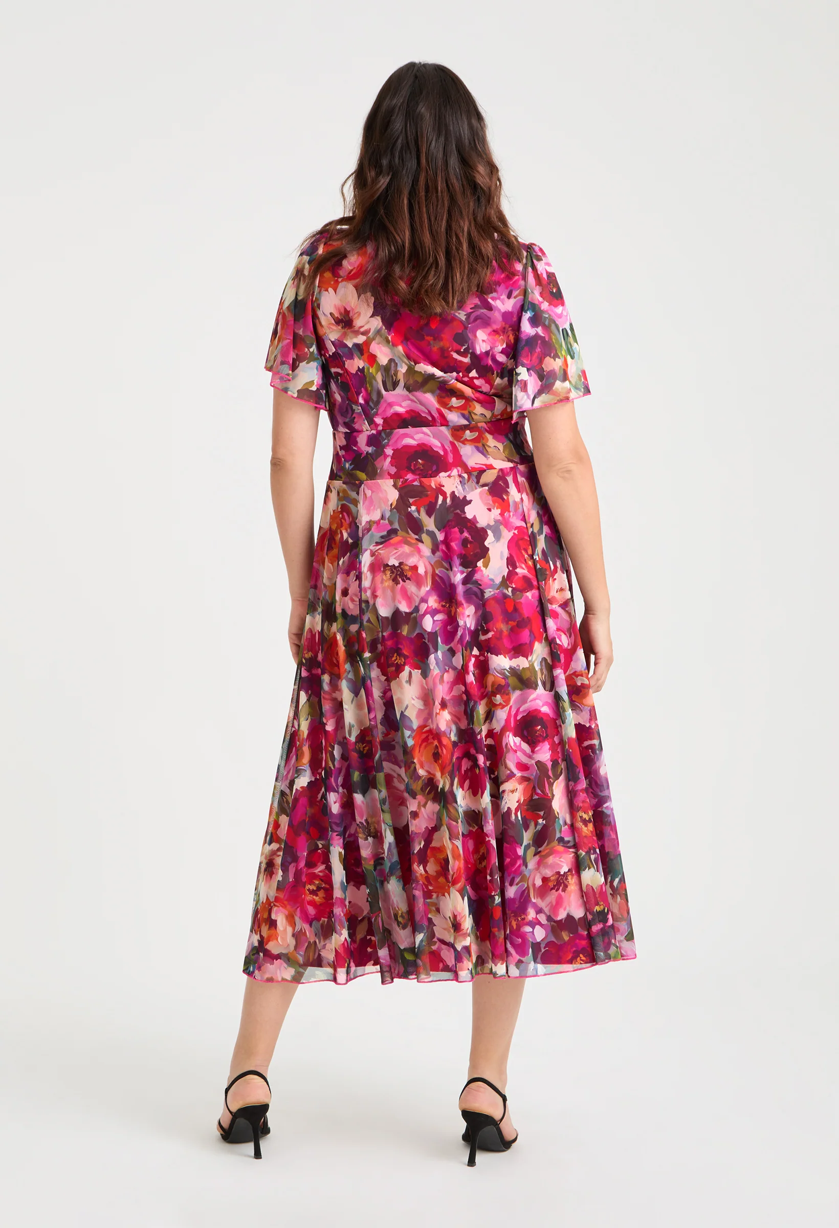 Liz Bolero Wrap Bodice Curve+ Midi Dress - Image 5