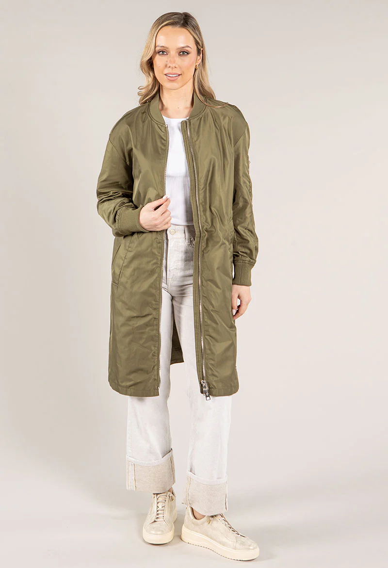 Longline Bomber Jacket - Image 5