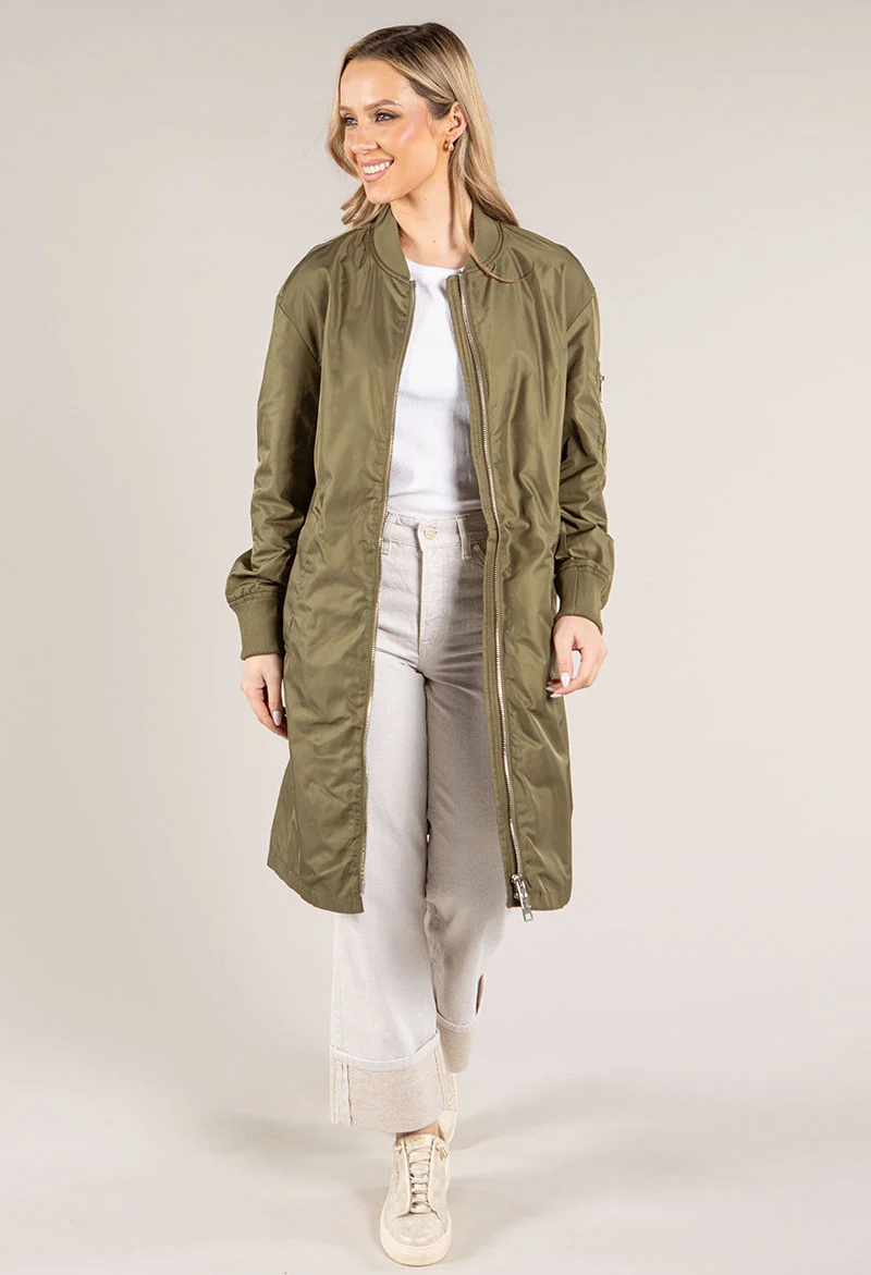 Longline Bomber Jacket - Image 6