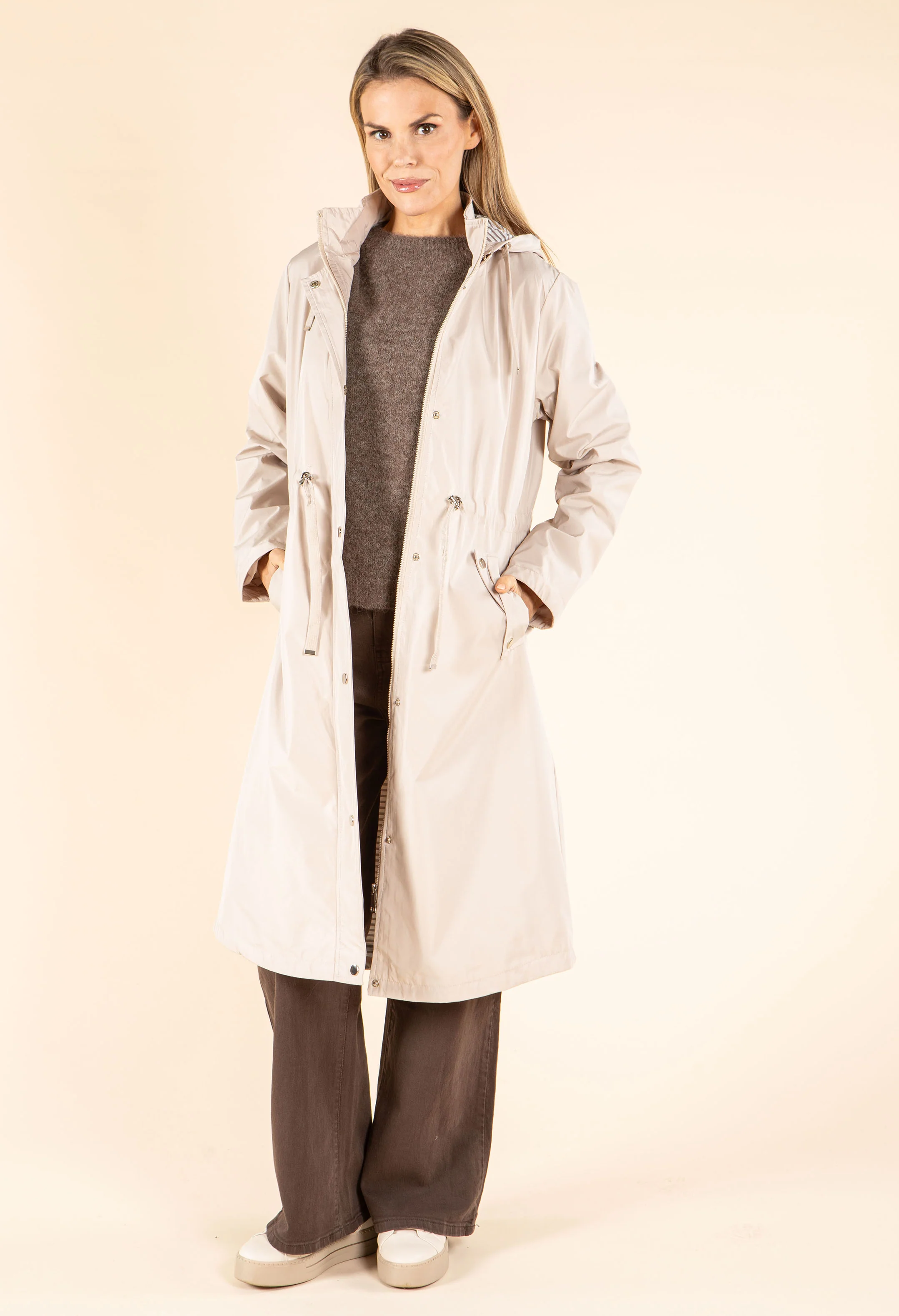 Longline Hooded Rain Jacket