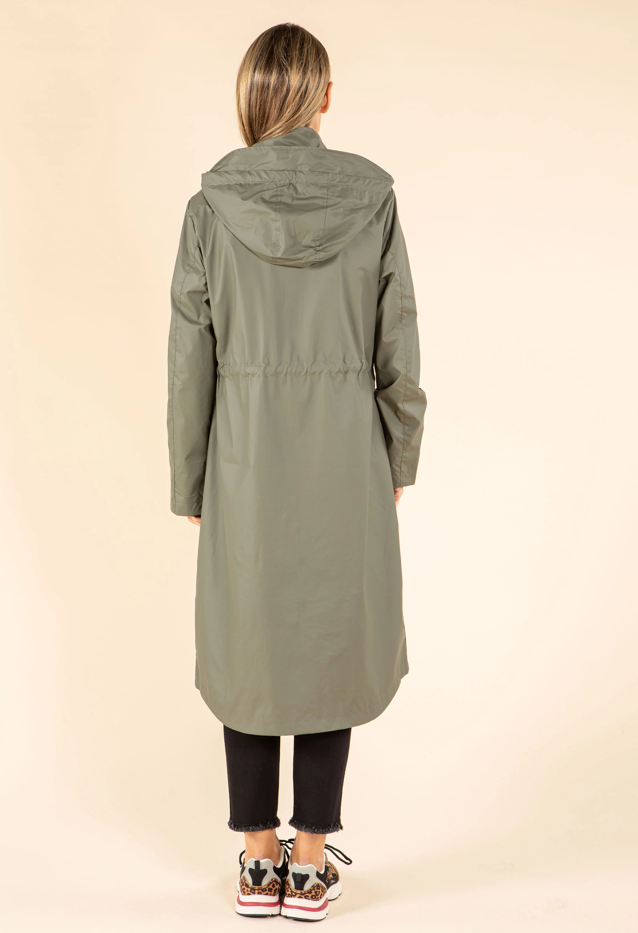 Longline Hooded Rain Jacket - Image 12