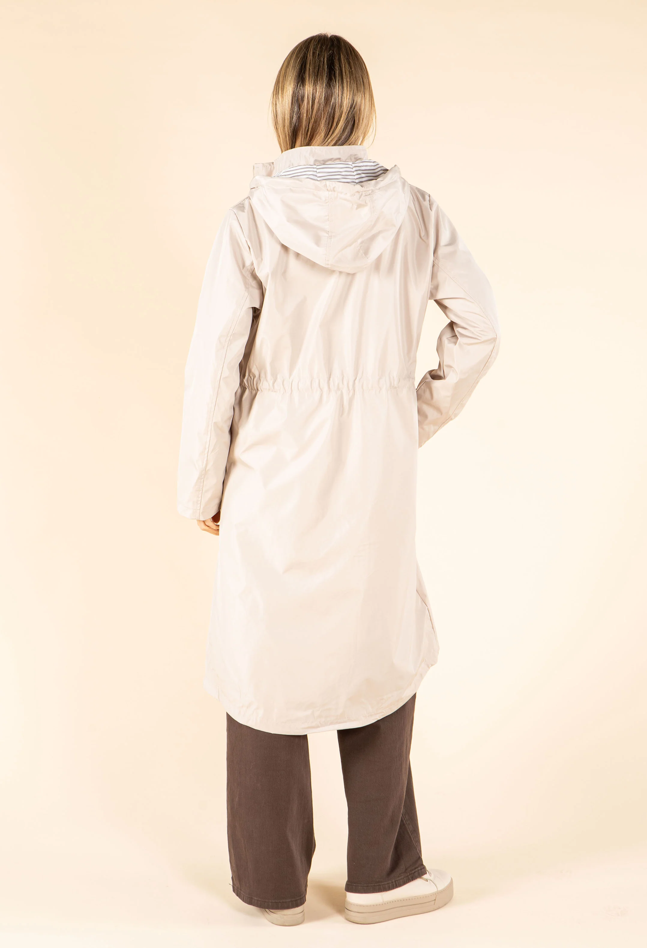 Longline Hooded Rain Jacket - Image 4