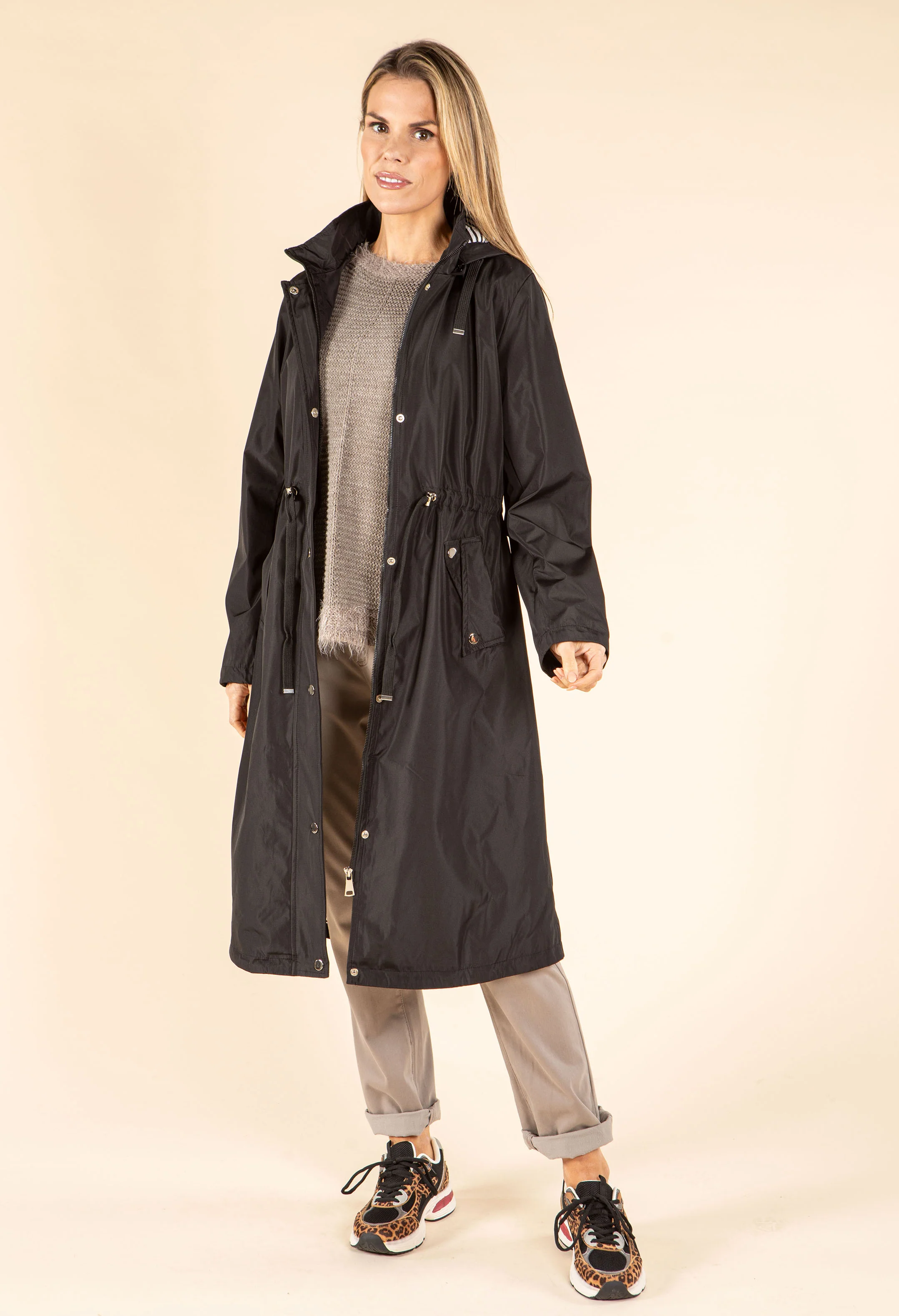 Longline Hooded Rain Jacket - Image 6