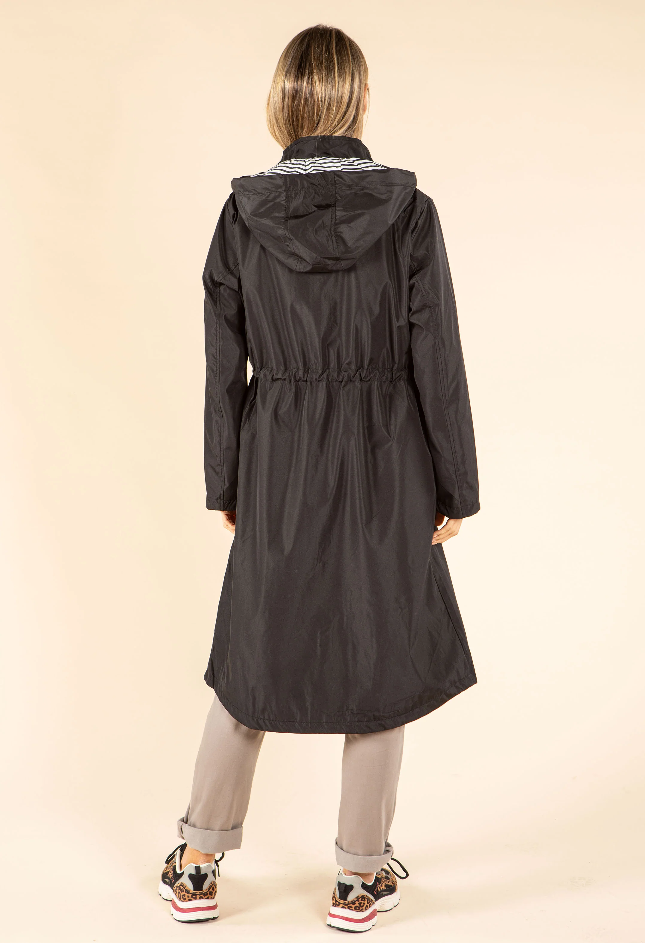 Longline Hooded Rain Jacket - Image 8