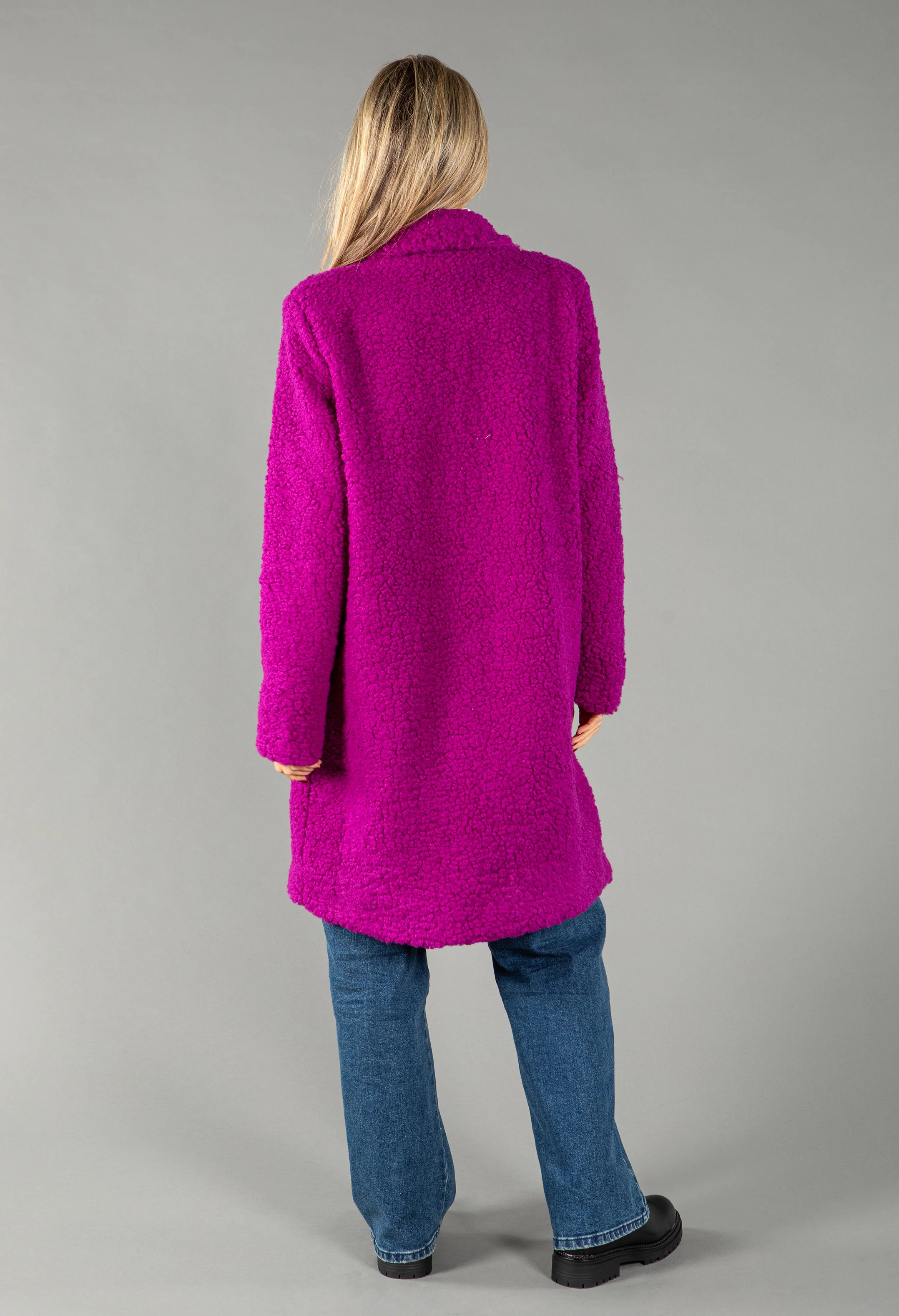 Longline Teddy Coat - Image 4