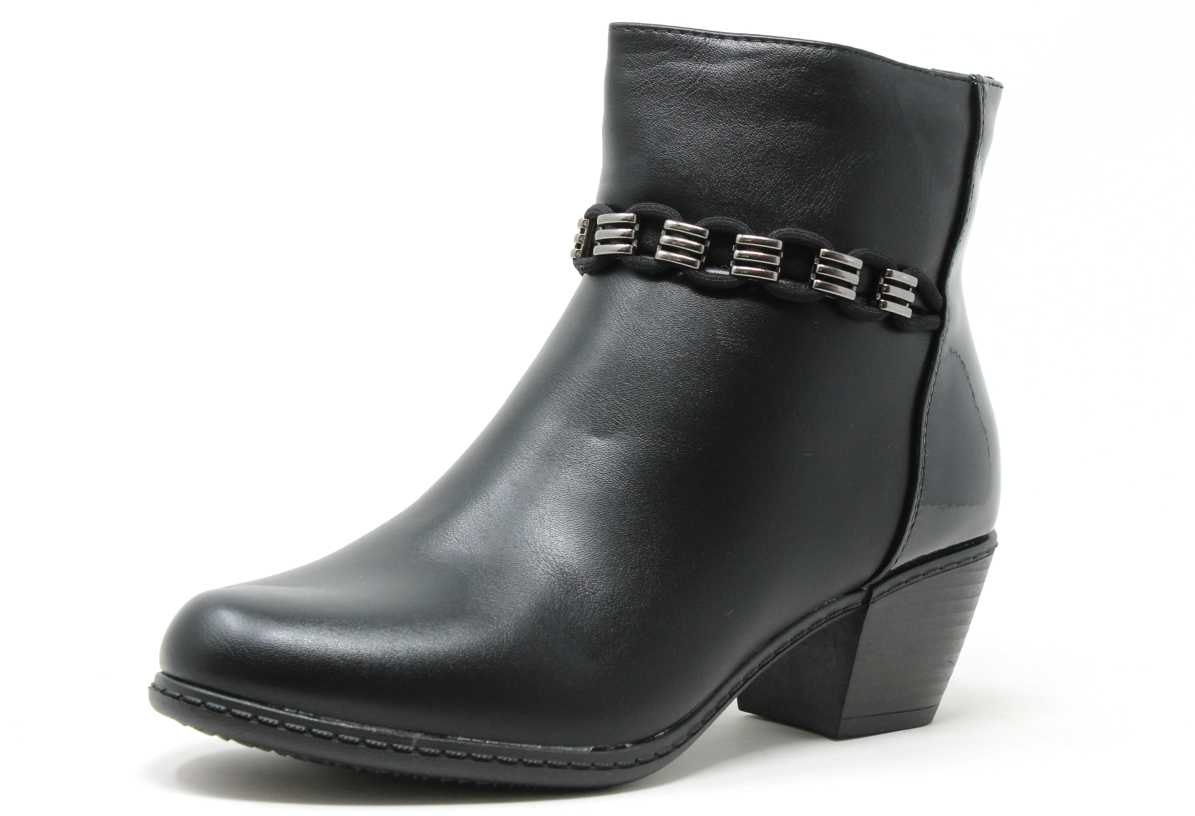 Loop Chain Ankle Boot