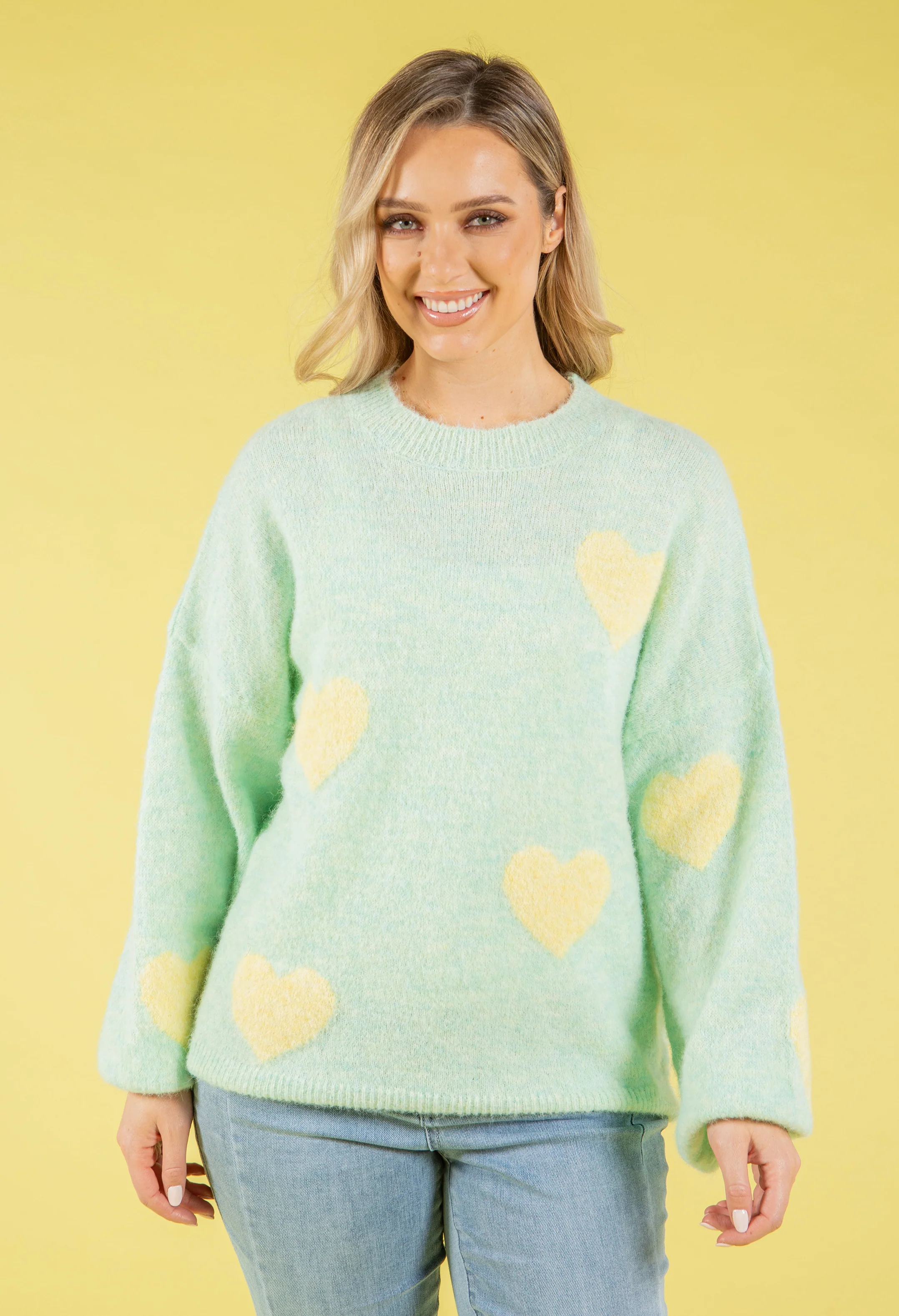 Love Heart Fluffy Knit Jumper - Image 10