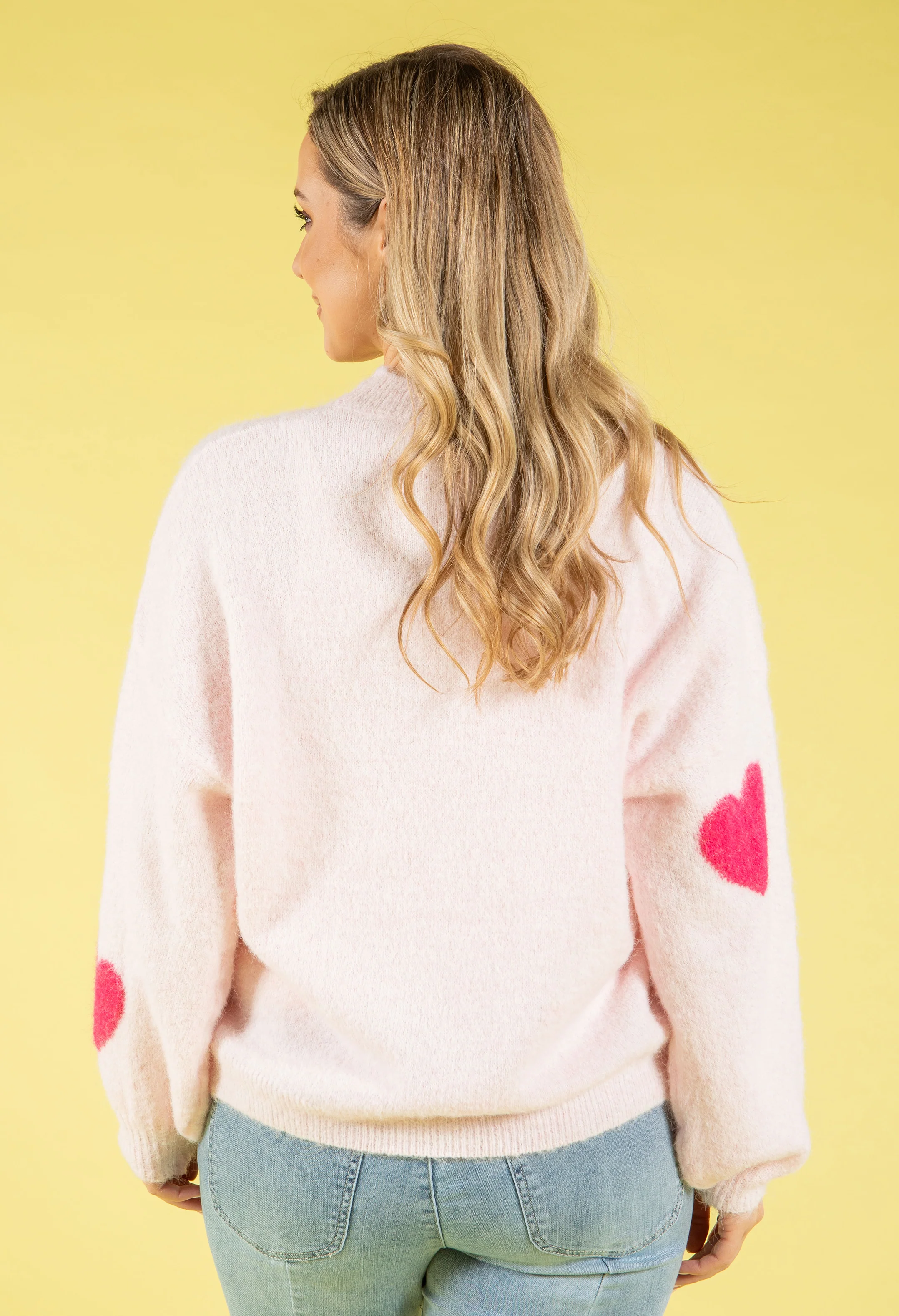 Love Heart Fluffy Knit Jumper - Image 8