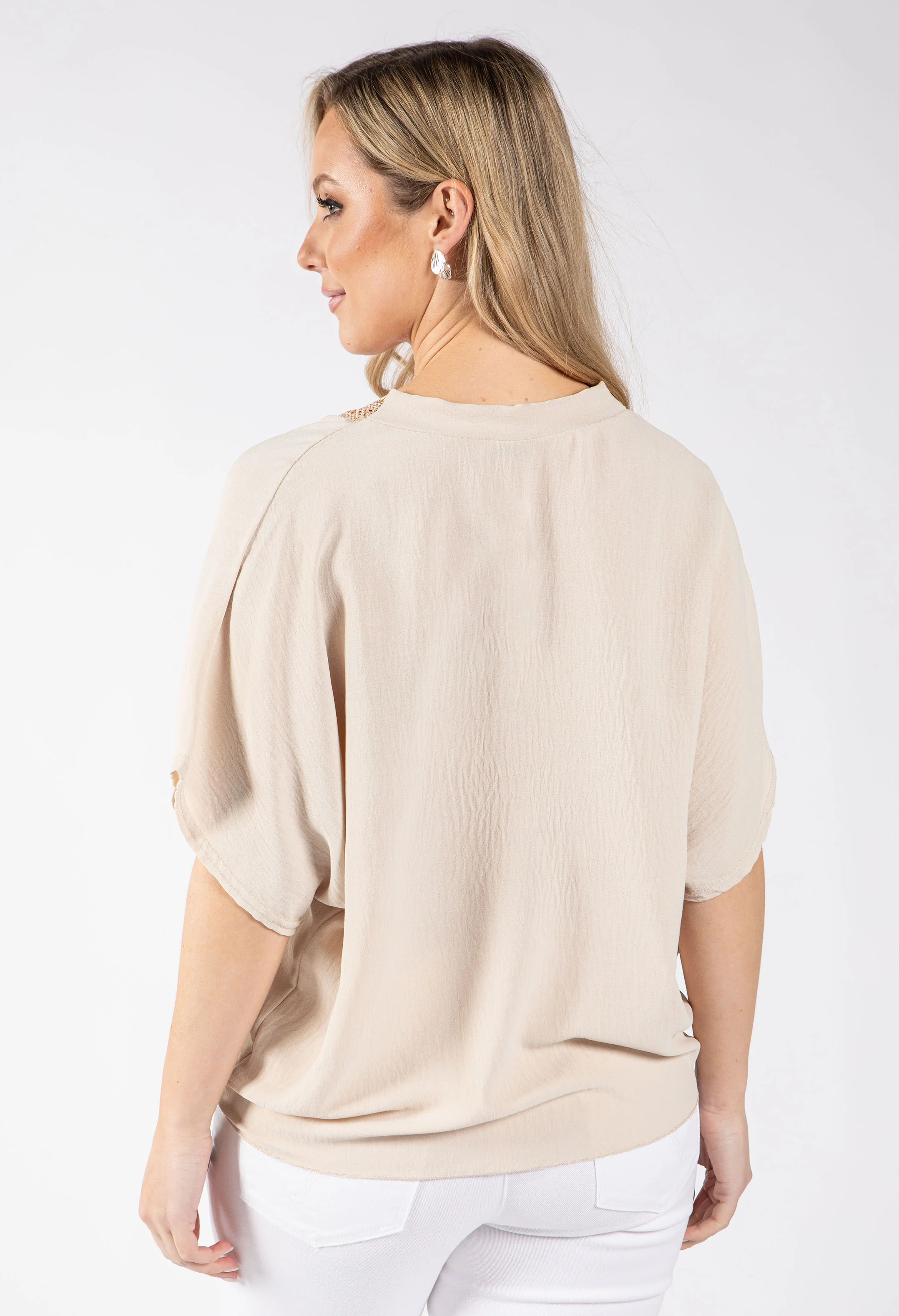 Luna Crochet Trim Blouse - Image 12