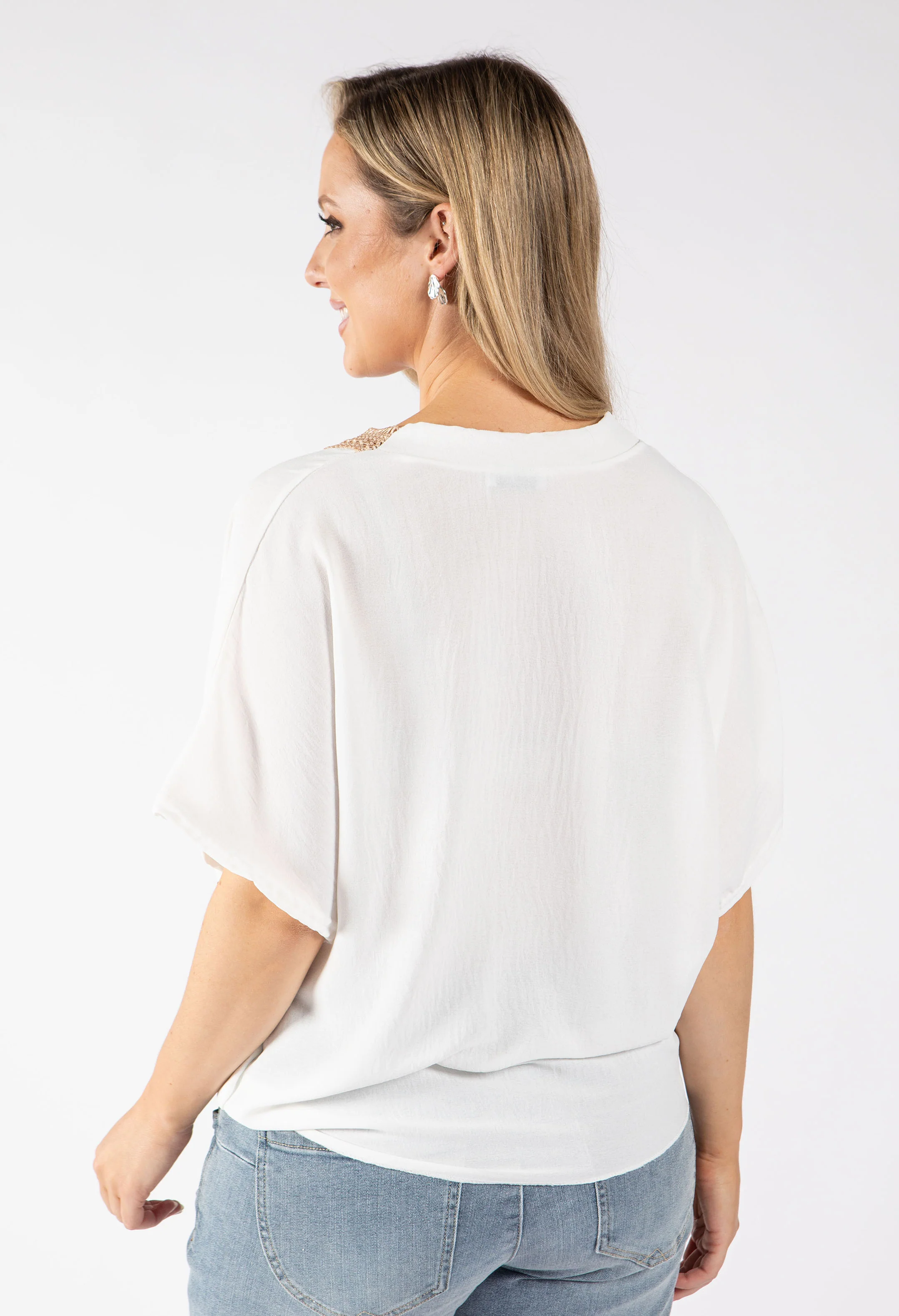 Luna Crochet Trim Blouse - Image 6