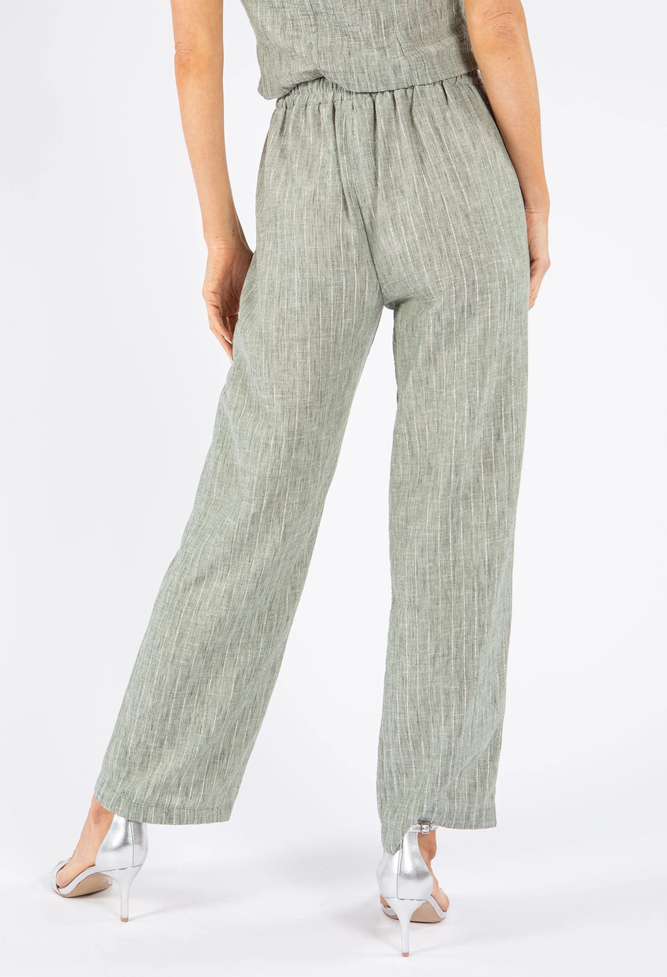 Lurex Pinstripe Trouser - Image 11